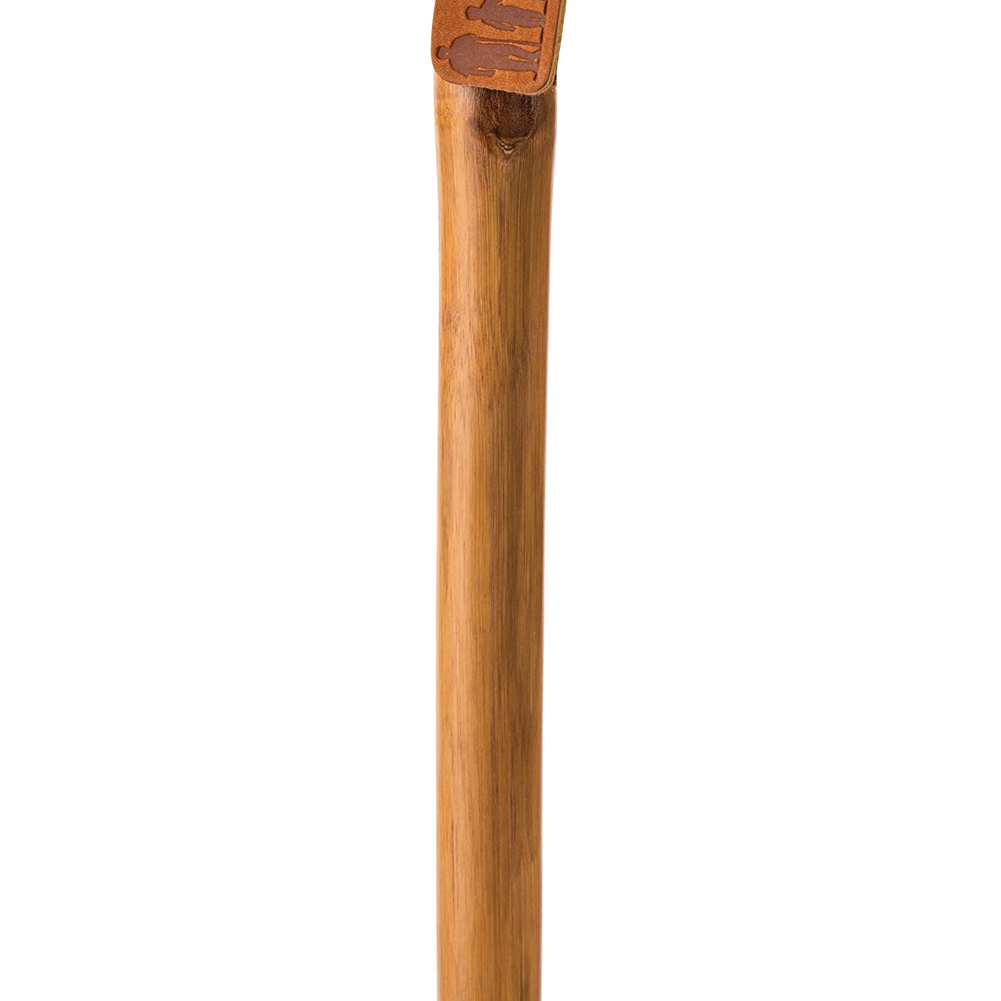 Mabis Healthcare 602-3000-1152 - Brazos™ Iron Bamboo Rustic Walking Stick, 55 Inch Height, Red - 1/Each