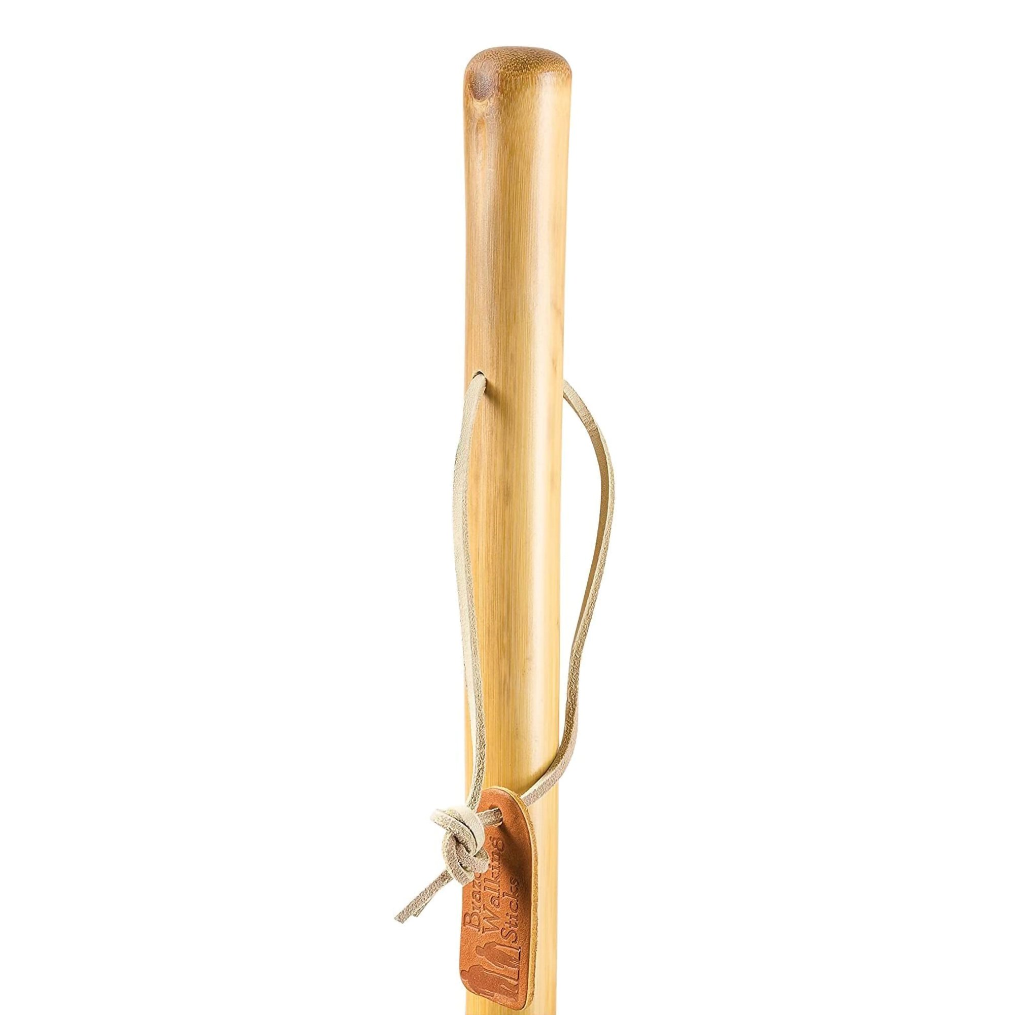 Mabis Healthcare 602-3000-1154 - Brazos™ Iron Bamboo Rustic Walking Stick, 58 Inch Height - 1/Each