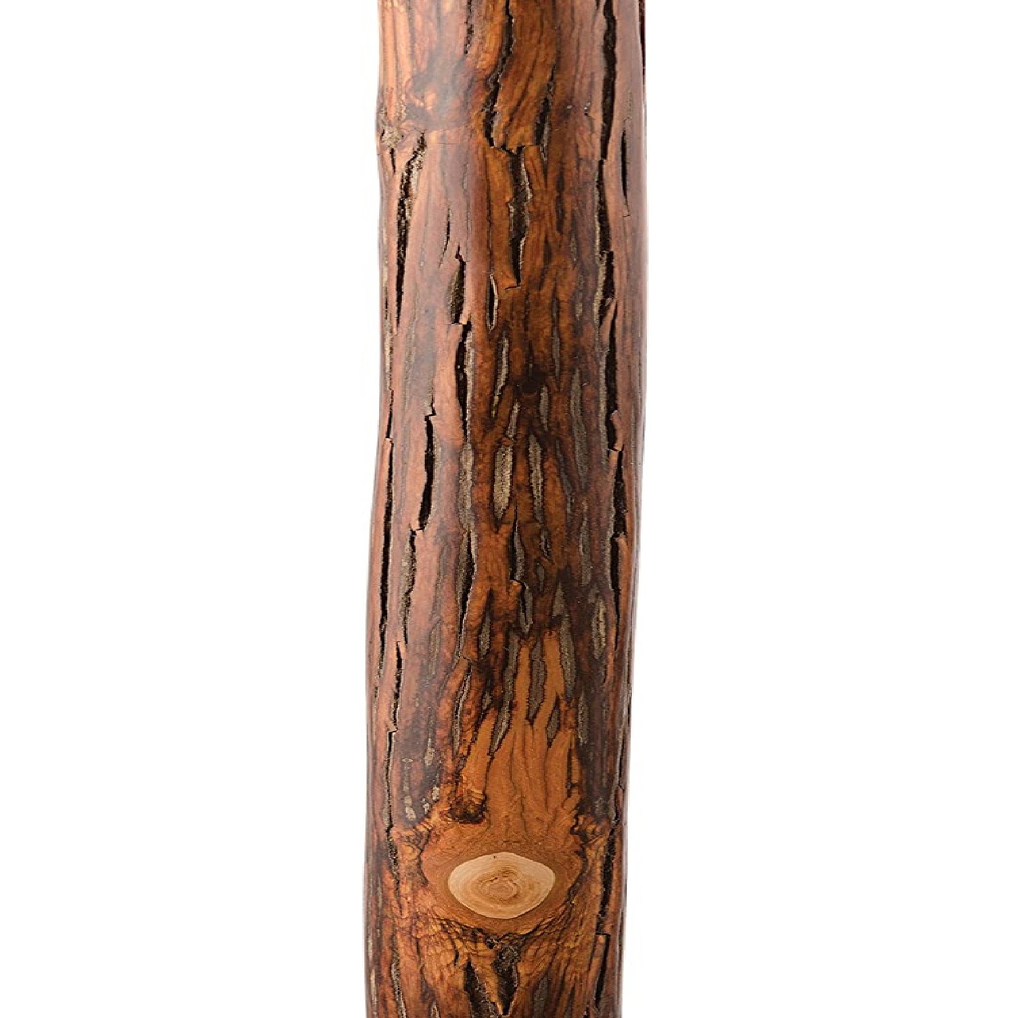 Mabis Healthcare 602-3000-1171 - Brazos™ Exotic Leather Safari Hickory Rustic Walking Stick, 58-Inch - 1/Each