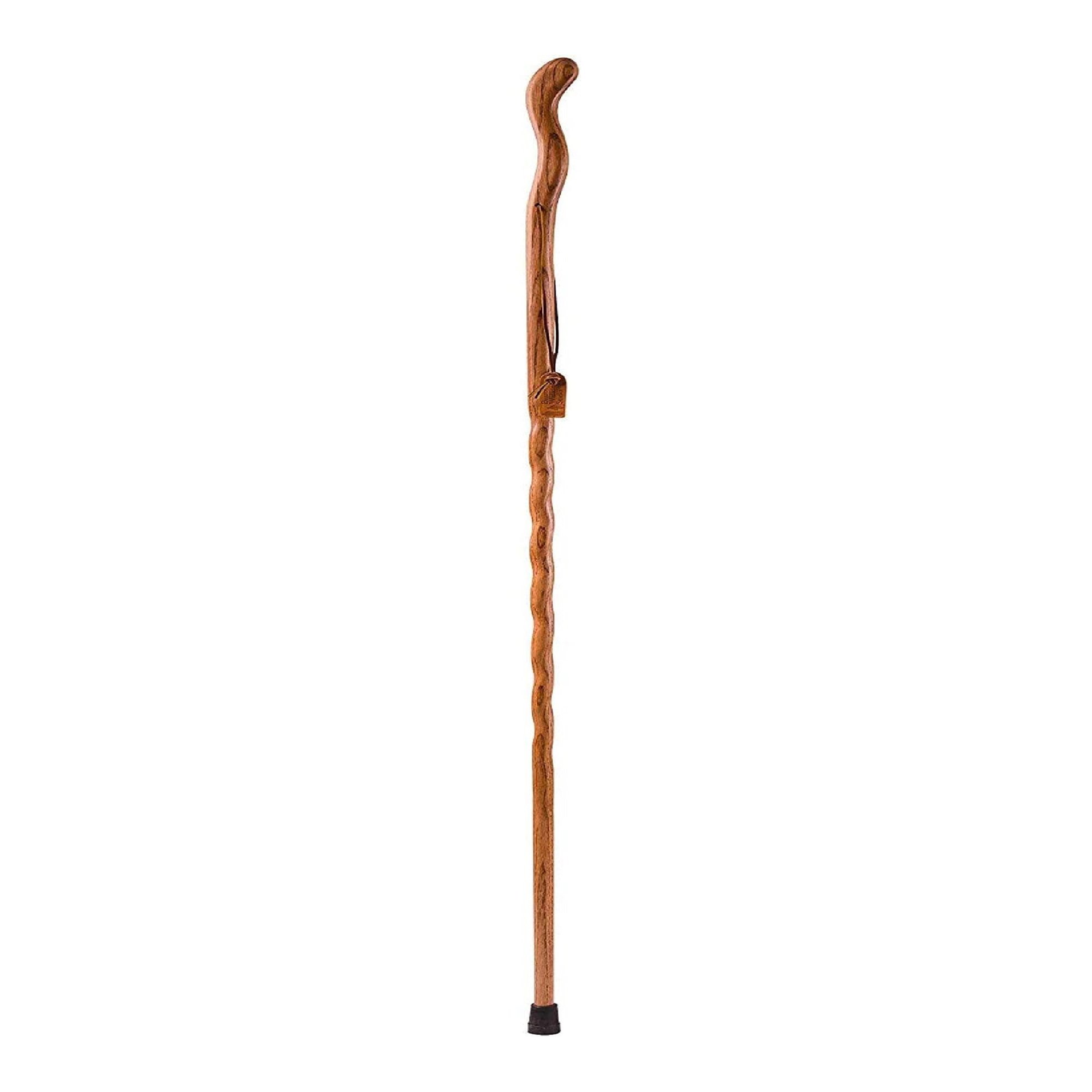 Mabis Healthcare 602-3000-1251 - Brazos™ Twisted Cedar Backpacker Handcrafted Walking Stick, 48-Inch - 1/Each