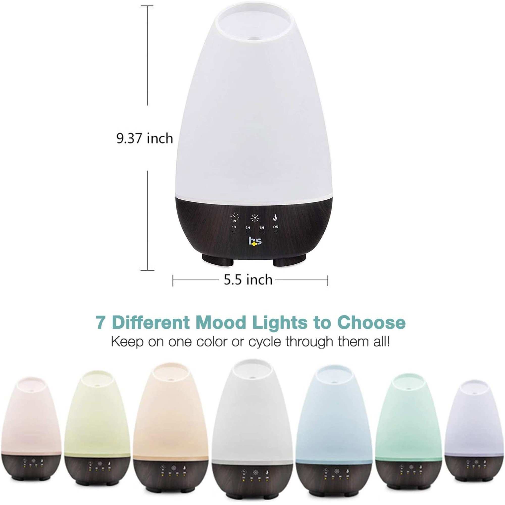 Mabis Healthcare 40-500-190 - HealthSmart Ultrasonic Essential Oil Humidifier Diffuser - 1/Each