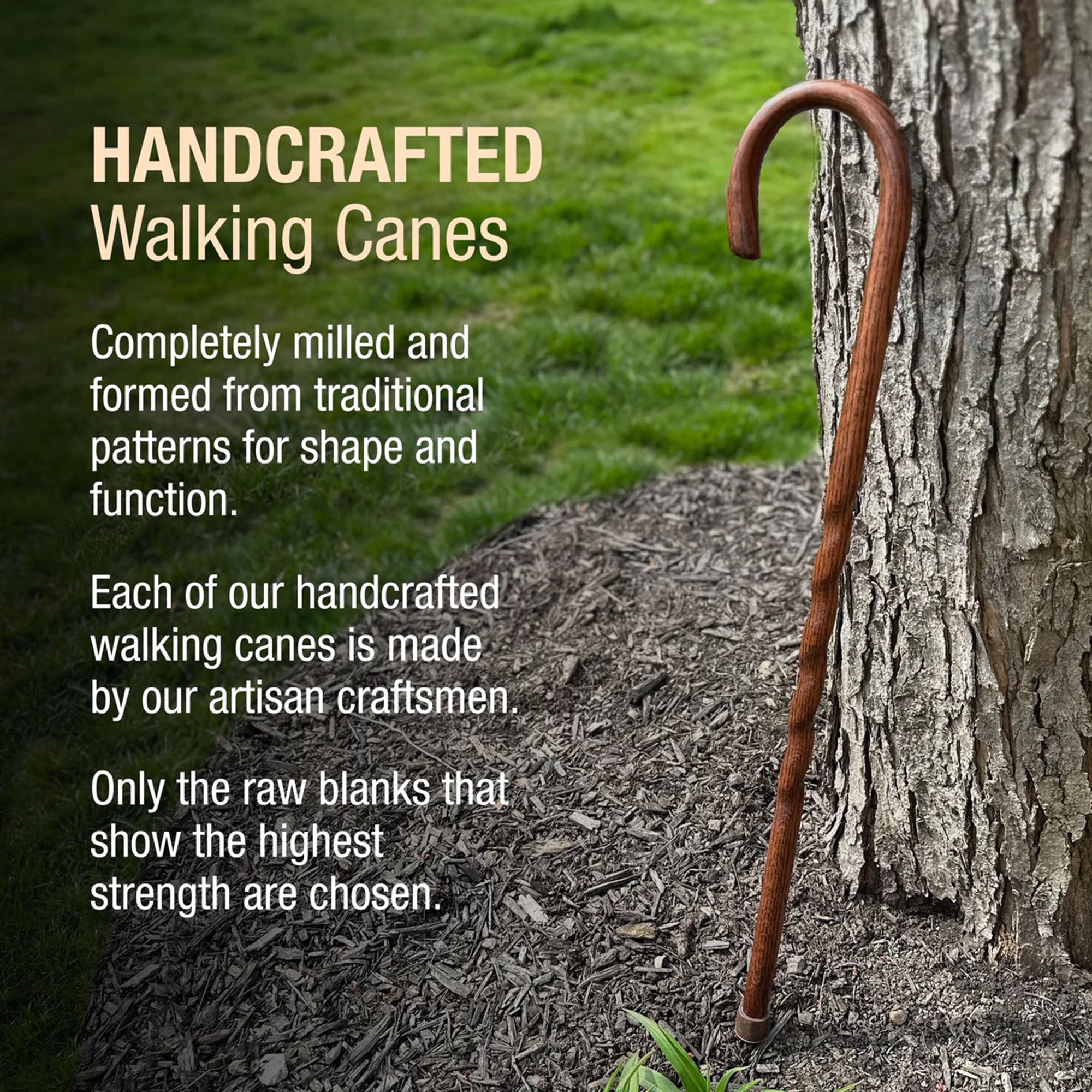 Mabis Healthcare 502-3000-0247 - Brazos™ Twisted Oak Crookneck Cane, 37-Inch Height, Red - 1/Each