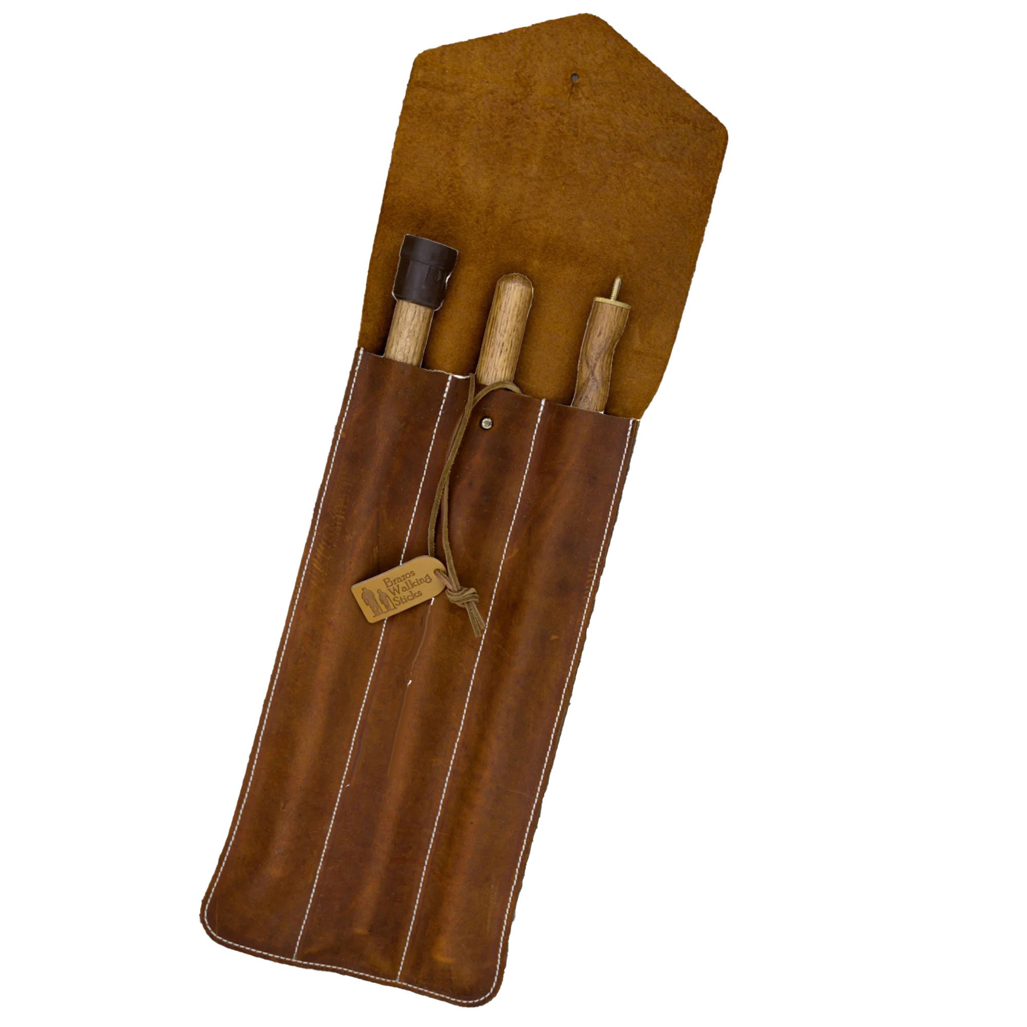 Mabis Healthcare 512-3000-1029 - Brazos Traveler's Stick Leather Case - 1/Each