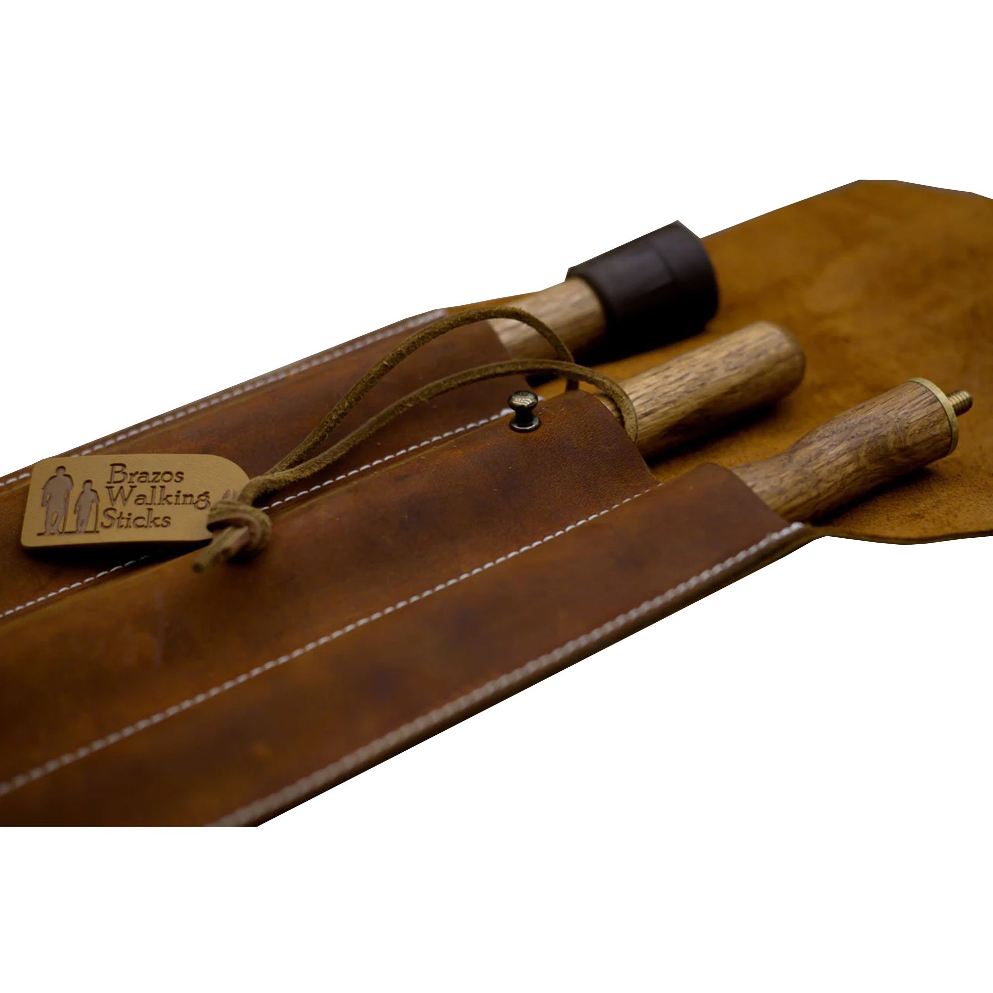 Mabis Healthcare 512-3000-1029 - Brazos Traveler's Stick Leather Case - 1/Each