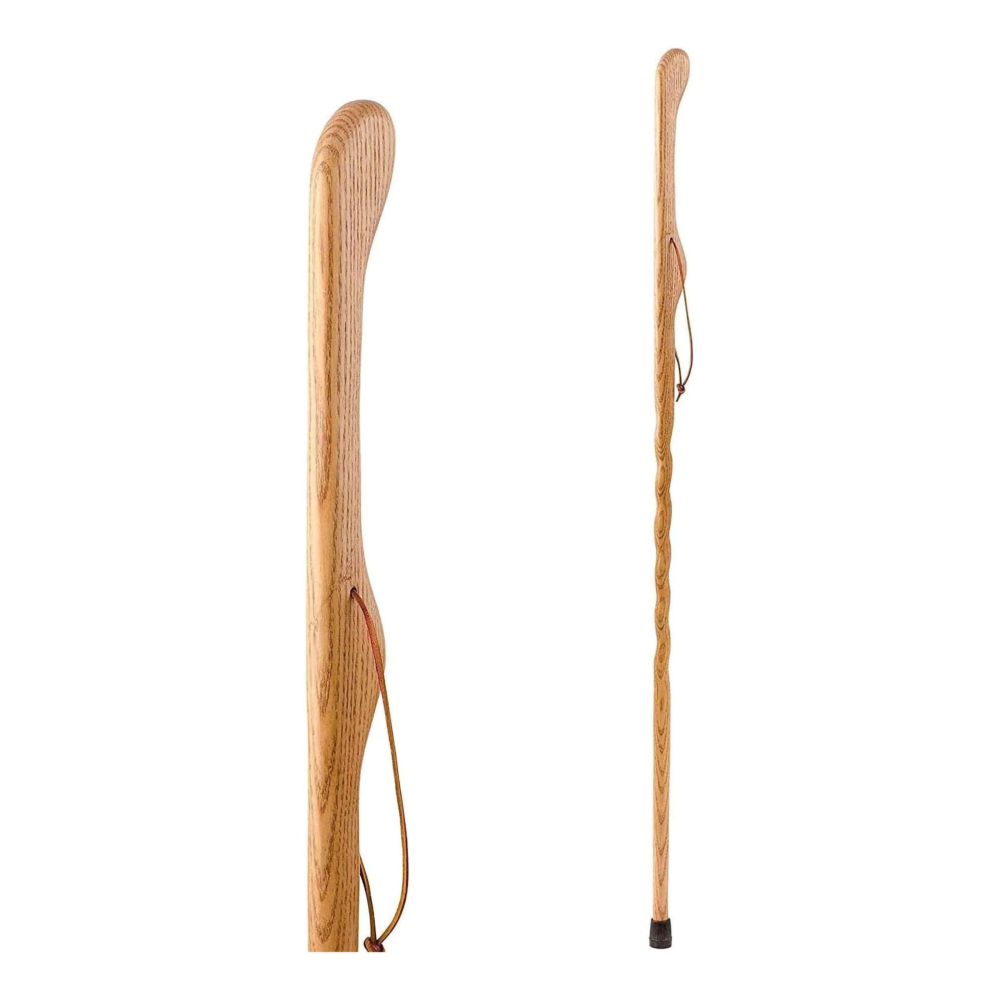 Mabis Healthcare - 602-3000-1110 Brazos™ Twisted Oak Hitchhiker Handcrafted Walking Stick