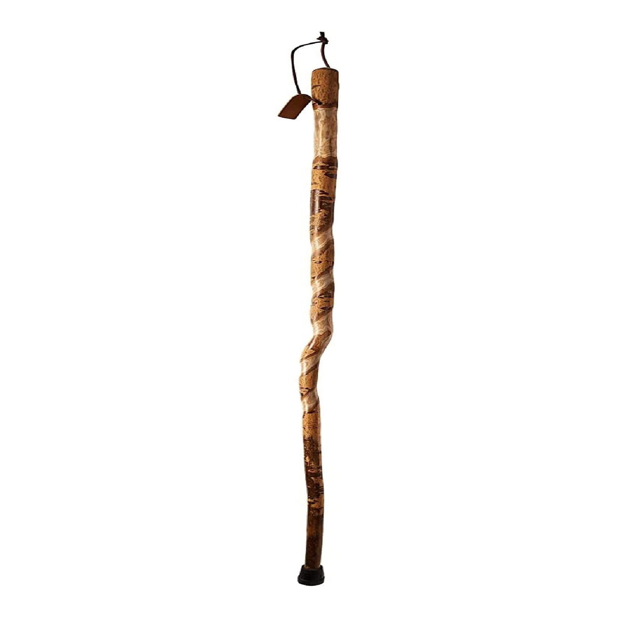 Mabis Healthcare 602-3000-1391 - Brazos™ Twisted Assorted Hardwood Rustic Walking Stick, 55-Inch - 1/Each
