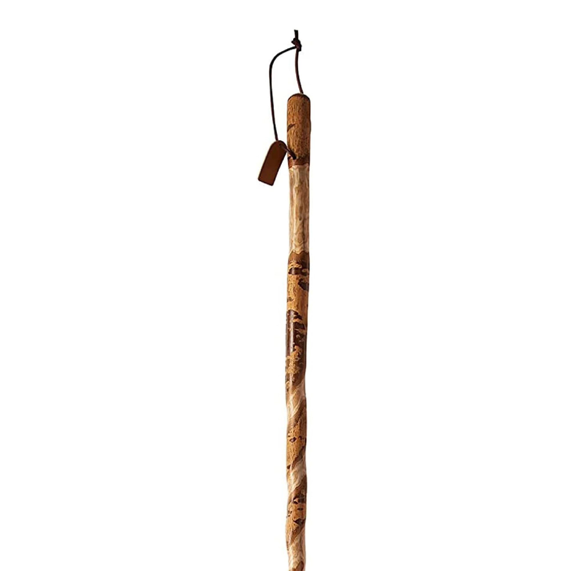 Mabis Healthcare 602-3000-1391 - Brazos™ Twisted Assorted Hardwood Rustic Walking Stick, 55-Inch - 1/Each