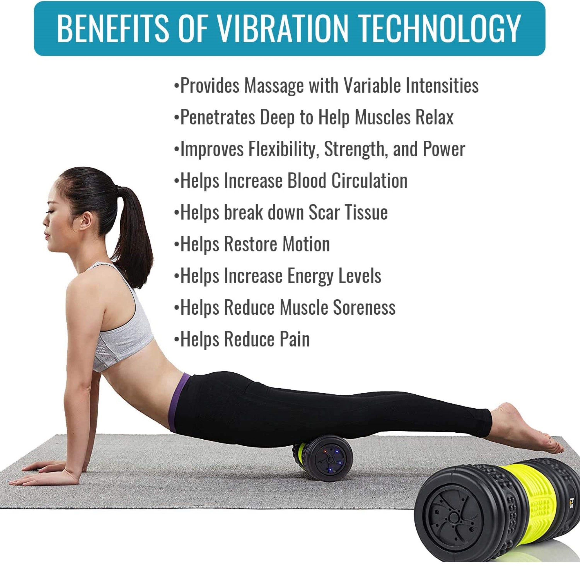 Mabis Healthcare 660-8001-1200 - H+S Massaging Foam Roller - 1/Each