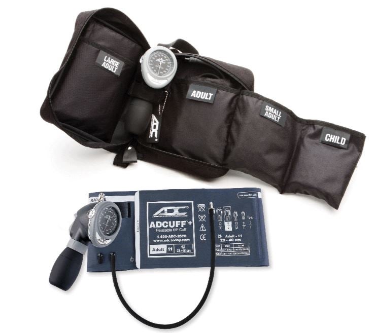 American Diagnostic Corp - 732-MCC Aneroid Sphygmomanometer Unit ADC® Multiple Sizes Arm Nylon Cuff Pocket Aneroid