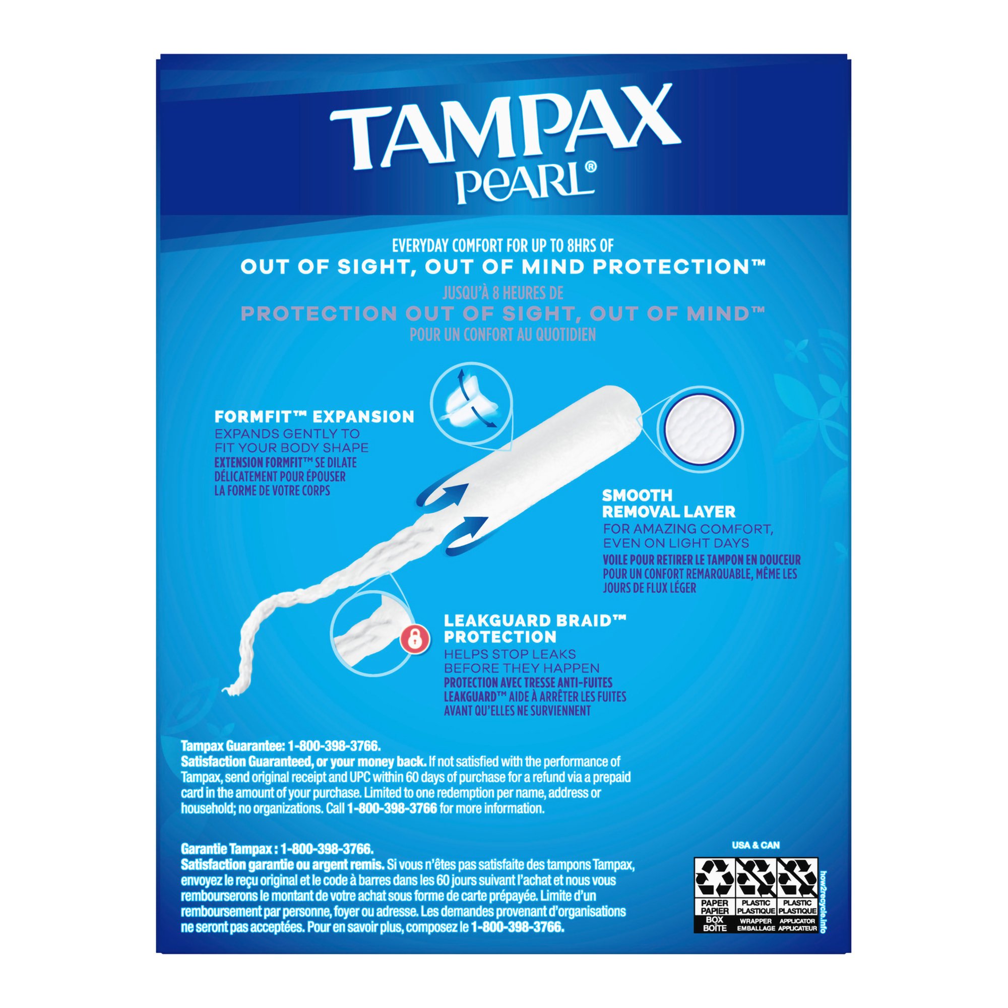 Procter & Gamble 07301037908 - Tampax® Pearl Tampons Super Absorbency Unscented - 1/Box