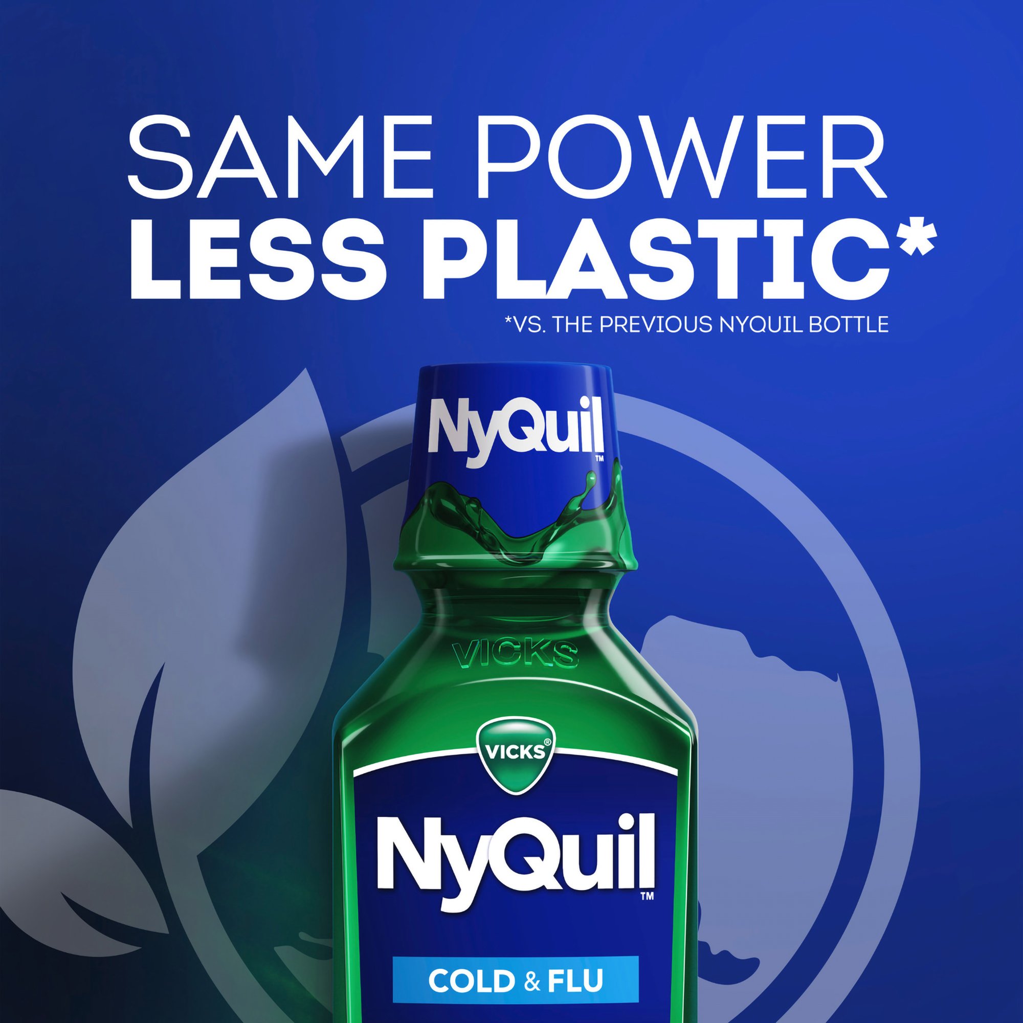Procter & Gamble 37000080708 - Vicks NyQuil Cold & Flu Nighttime Relief Liquid - 1/Each