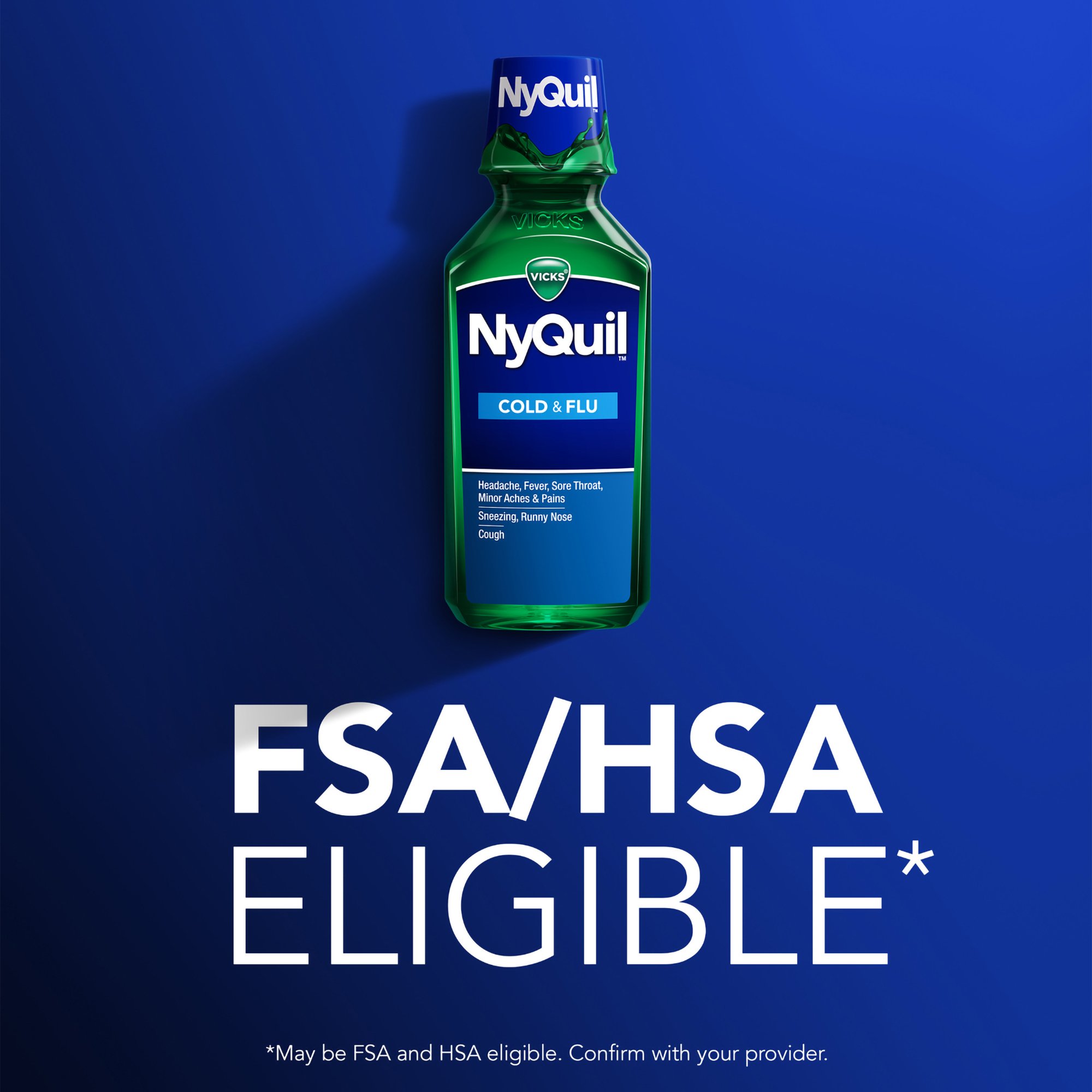 Procter & Gamble 37000080712 - Vicks NyQuil Cold & Flu Liquid - 1/Each
