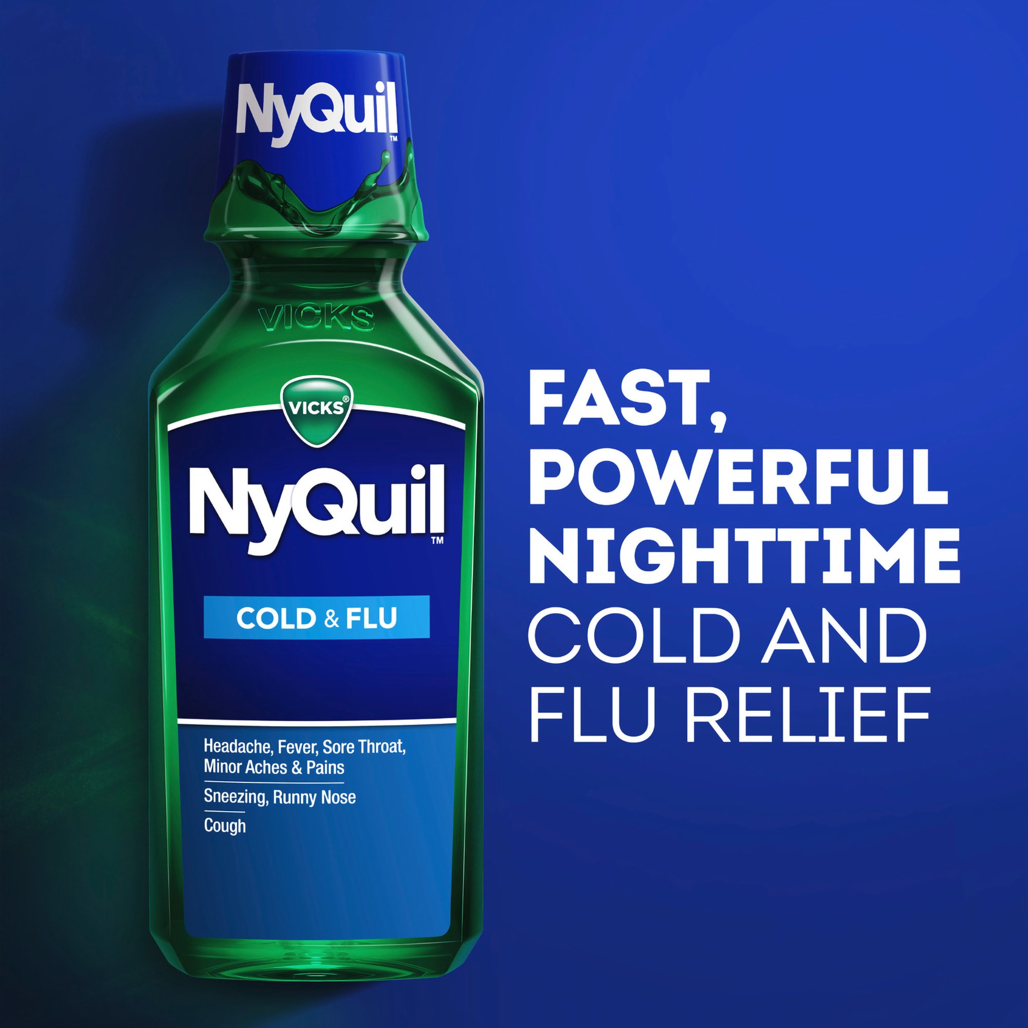 Procter & Gamble 37000080712 - Vicks NyQuil Cold & Flu Liquid - 1/Each
