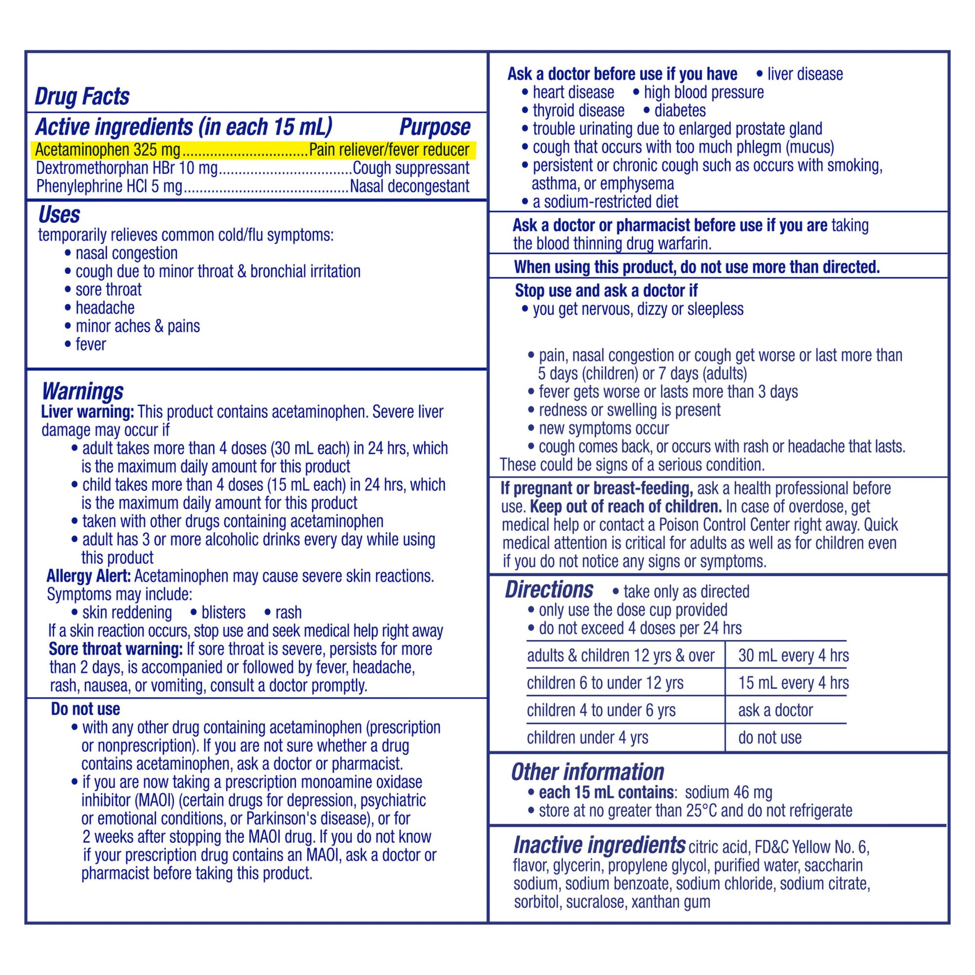 Procter & Gamble 37000055512 - DayQuil Cold & Flu Liquid - 1/Each