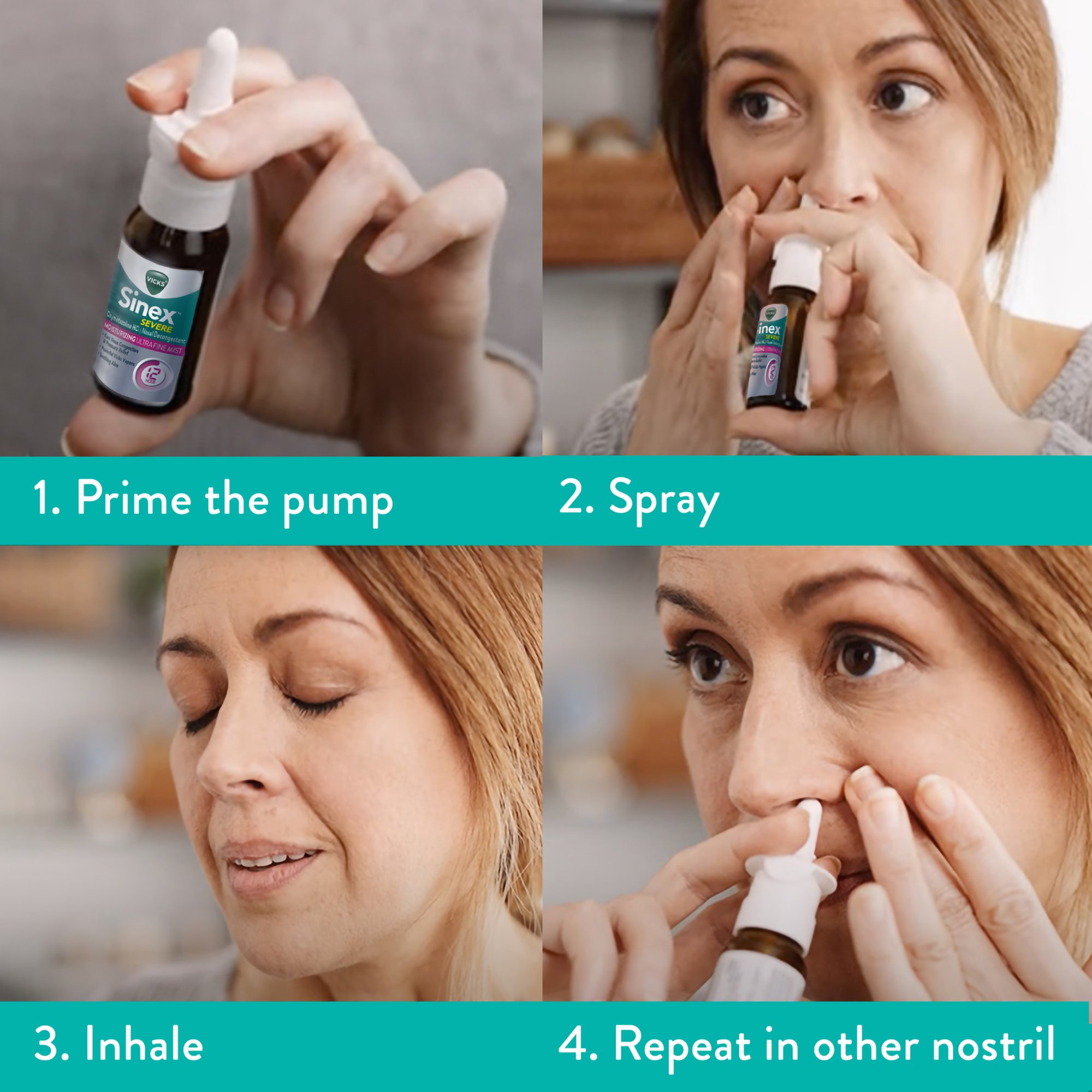 Procter & Gamble 32390002326 - Vicks Sinex™ Severe Nasal Decongestant Moisturizing Spray - 1/Each