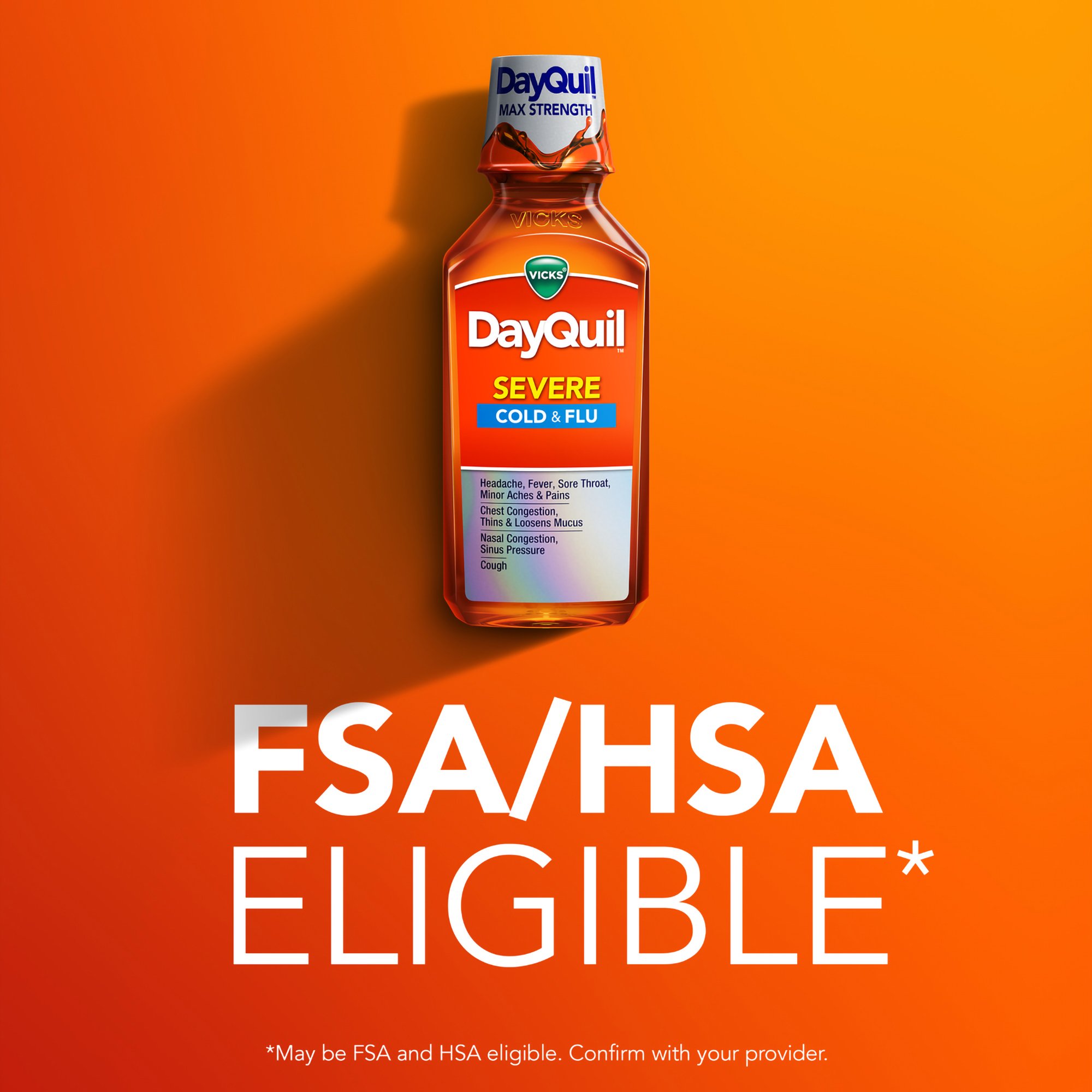 Procter & Gamble 37000081008 - DayQuil Severe Cold & Flu Liquid - 1/Each