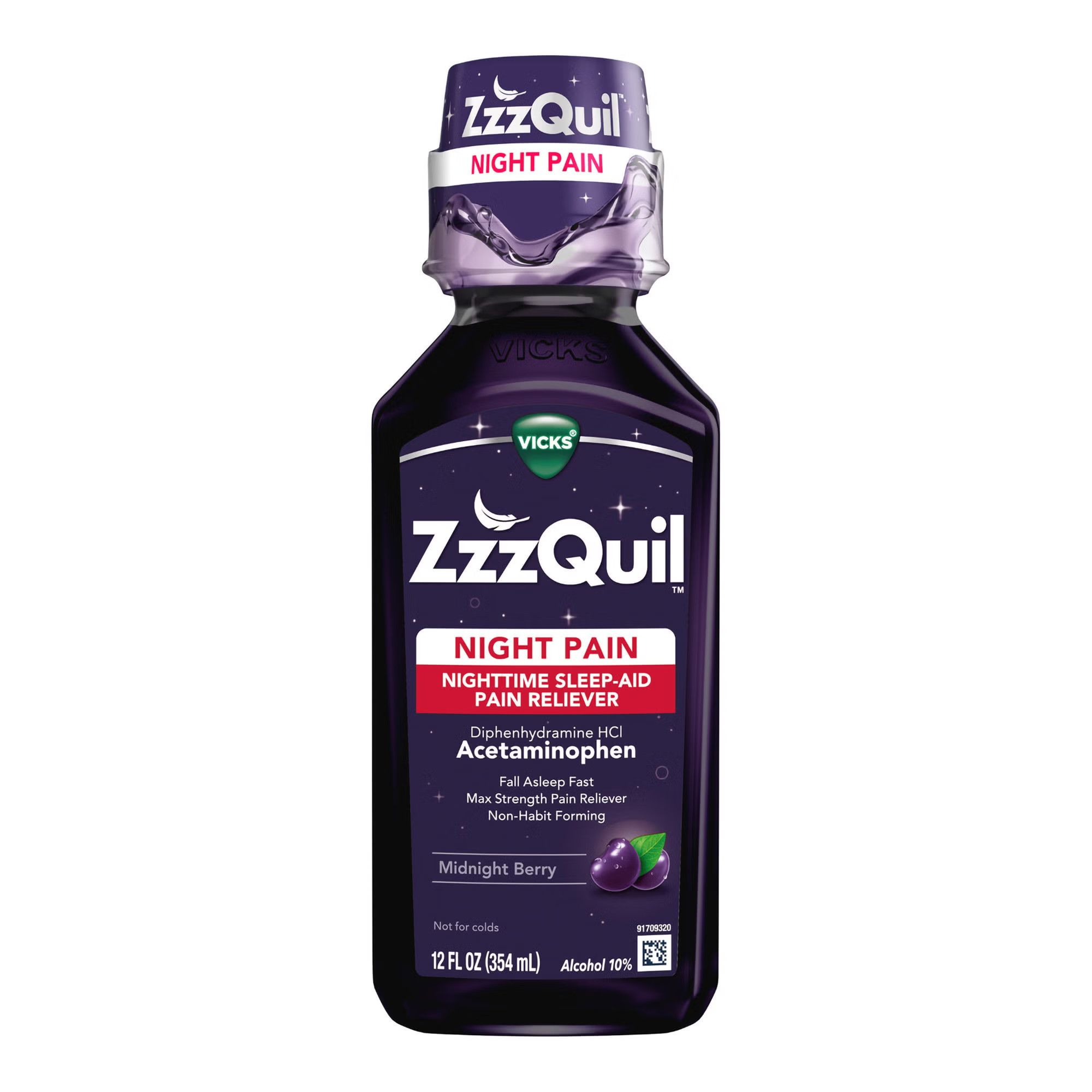 Procter & Gamble - 32390004089 ZzzQuil Night Pain Nighttime Sleep-Aid Pain Reliever Liquid