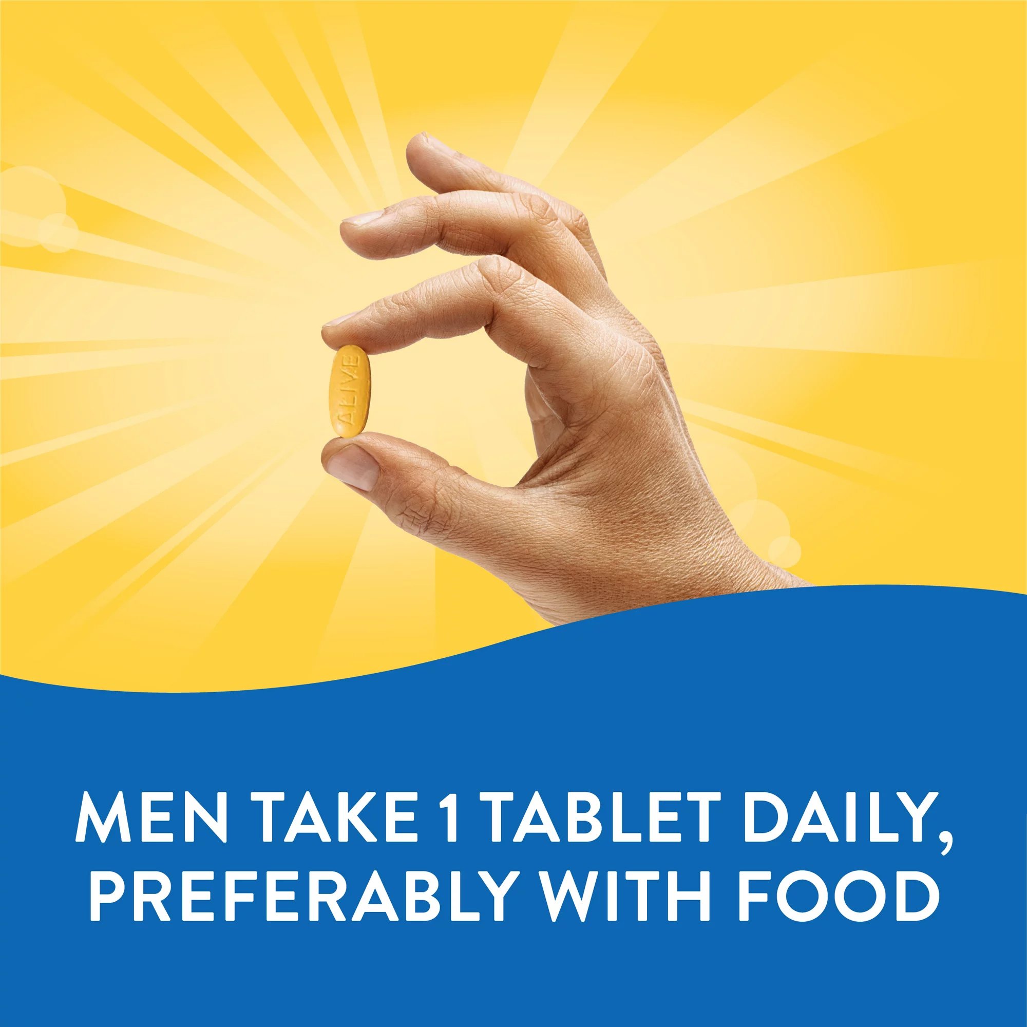 Nature's Way Brands LLC 03367413661 - Nature's Way Alive!® Men's 50+ Multi-Vitamin Multi-Mineral Tablets - 50/Box