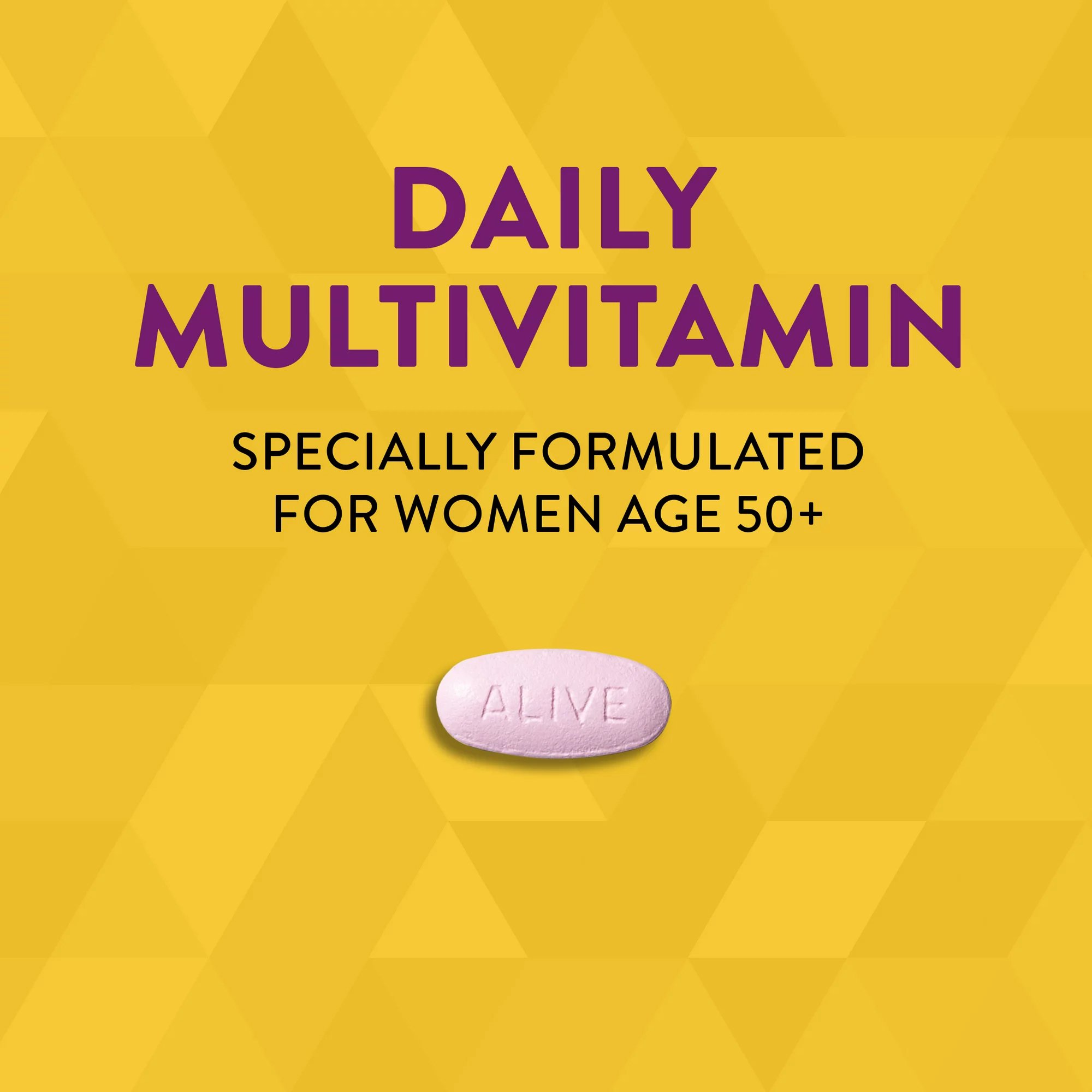 Nature's Way Brands LLC 03367413662 - Nature's Way Alive!® Women's 50+ Complete Multivitamin Tablets - 50/Box