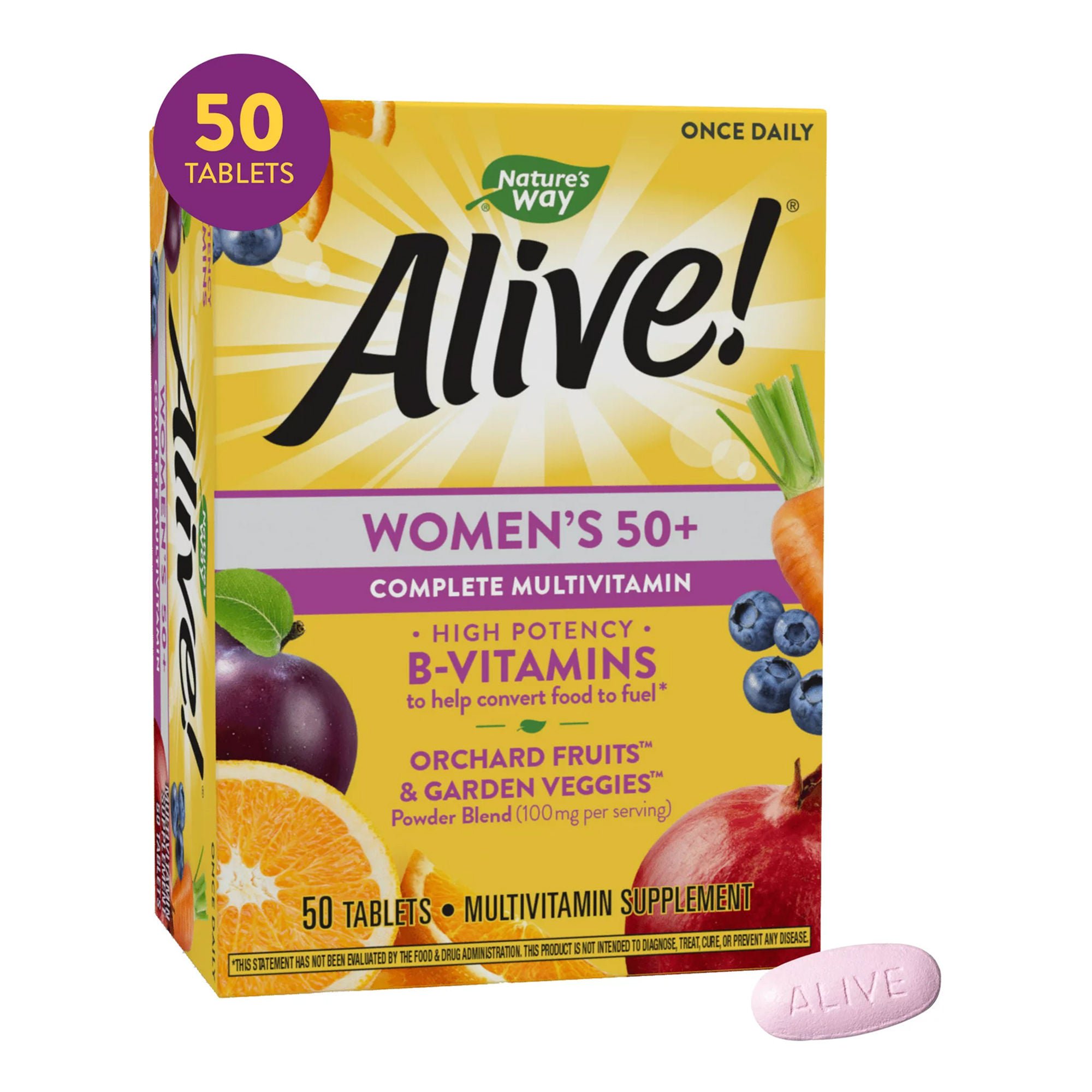 Natures Way Brands LLC - 03367413662 Nature's Way Alive!® Women's 50+ Complete Multivitamin Tablets