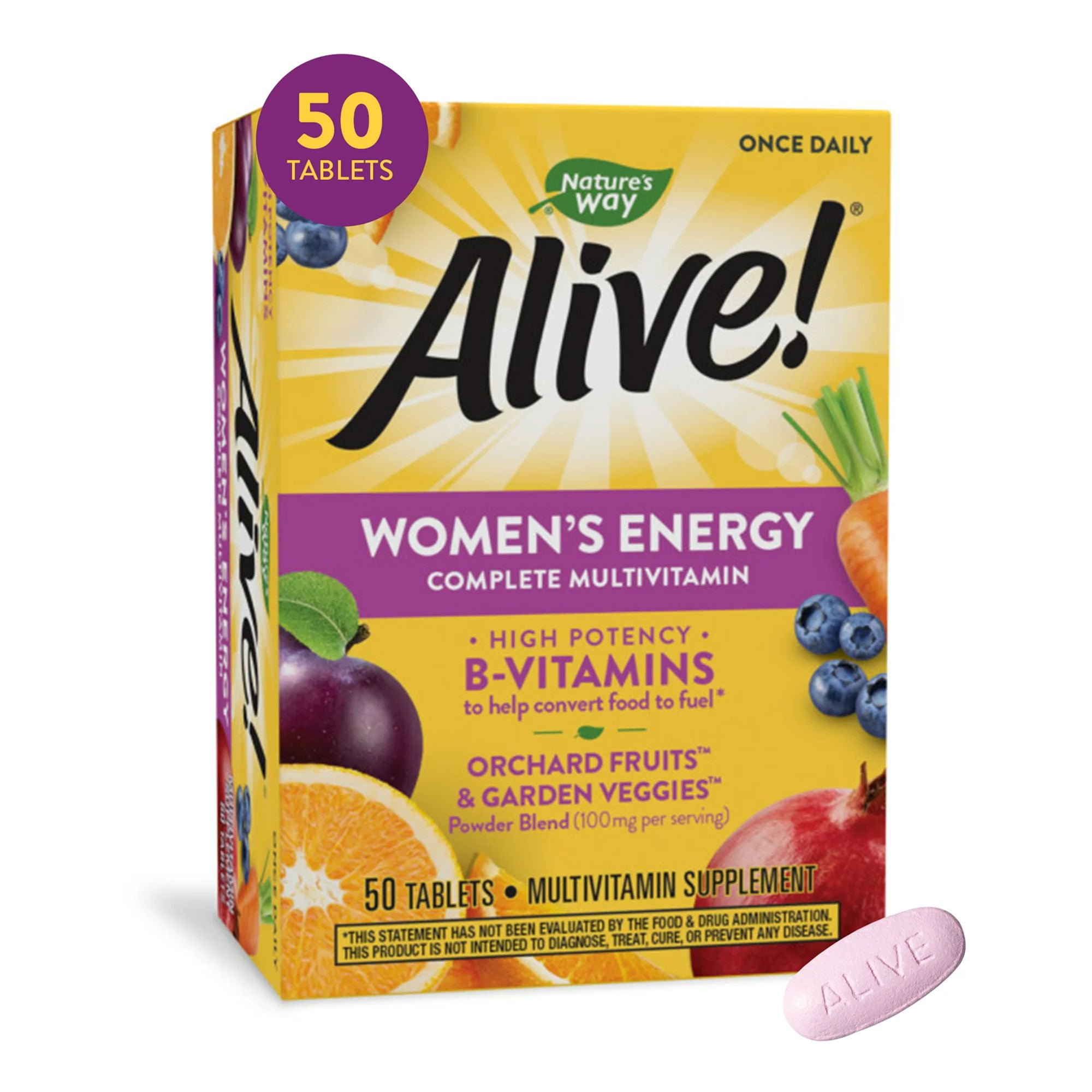 Natures Way Brands LLC - 03367413663 Nature's Way Alive!® Women's Energy Complete Multivitamin Tablets