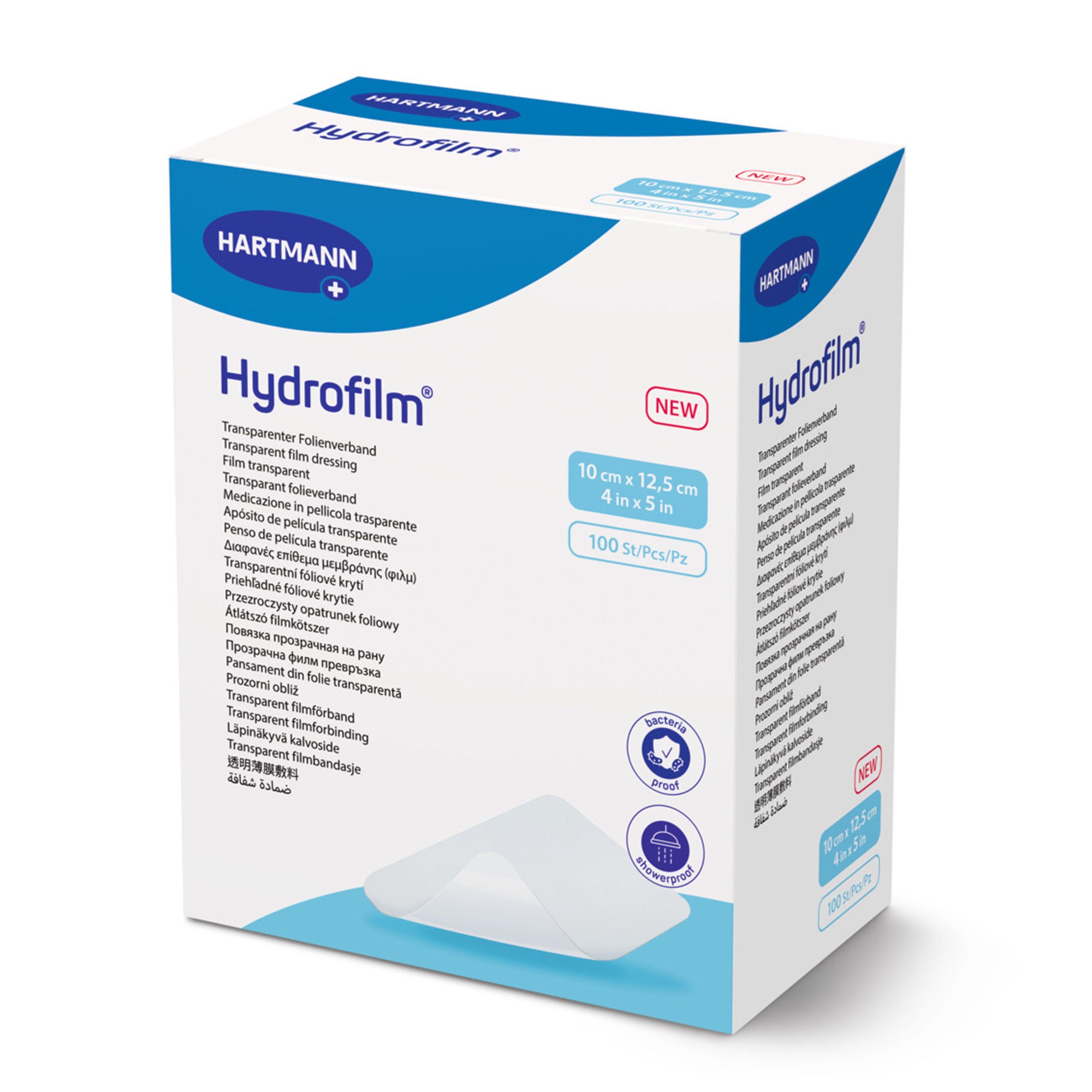 Hartmann - 970003 Transparent Film Dressing Hydrofilm® 4 X 5 Inch 4 Tab Delivery Rectangle Sterile