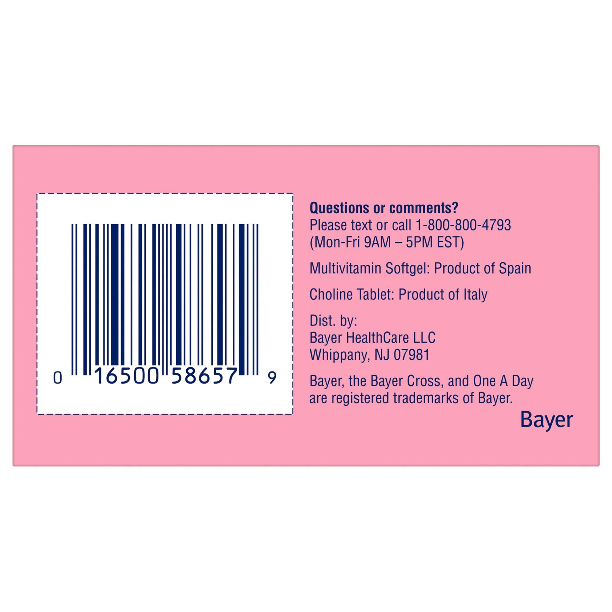 Bayer 1650058657 - One A Day Prenatal Advanced Softgels and Tablets - 1/Bottle
