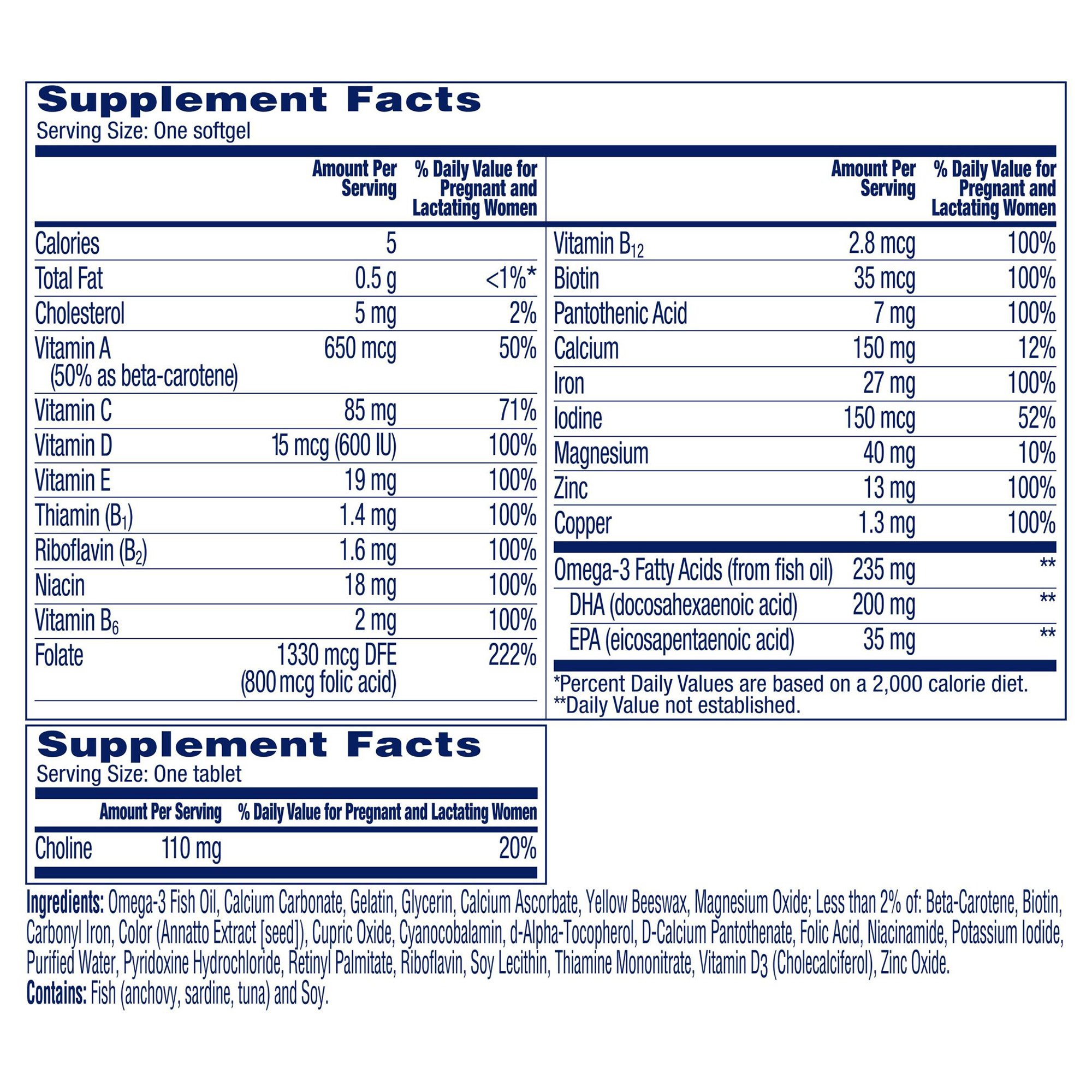 Bayer 1650058657 - One A Day Prenatal Advanced Softgels and Tablets - 1/Bottle