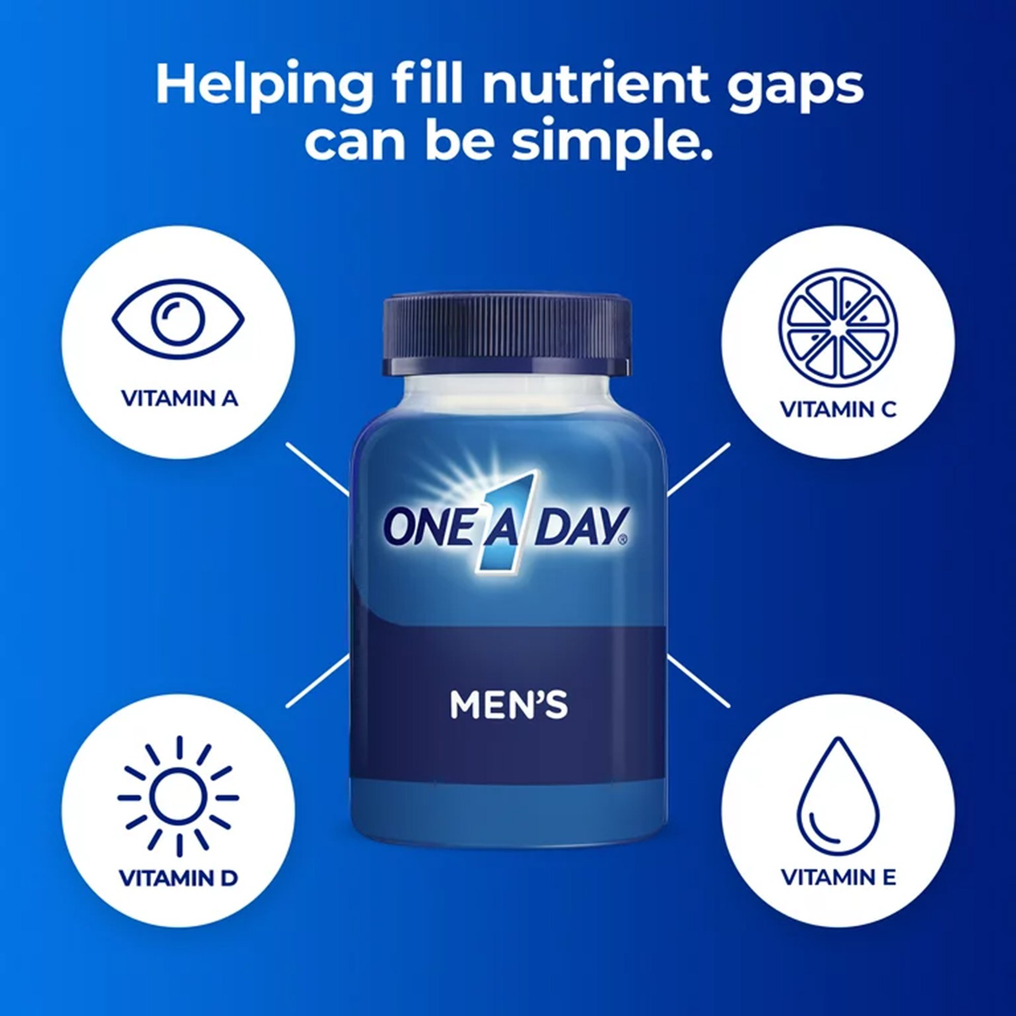 Bayer 1650058695 - One A Day Men's Complete Multivitamin Tablets - 1/Bottle
