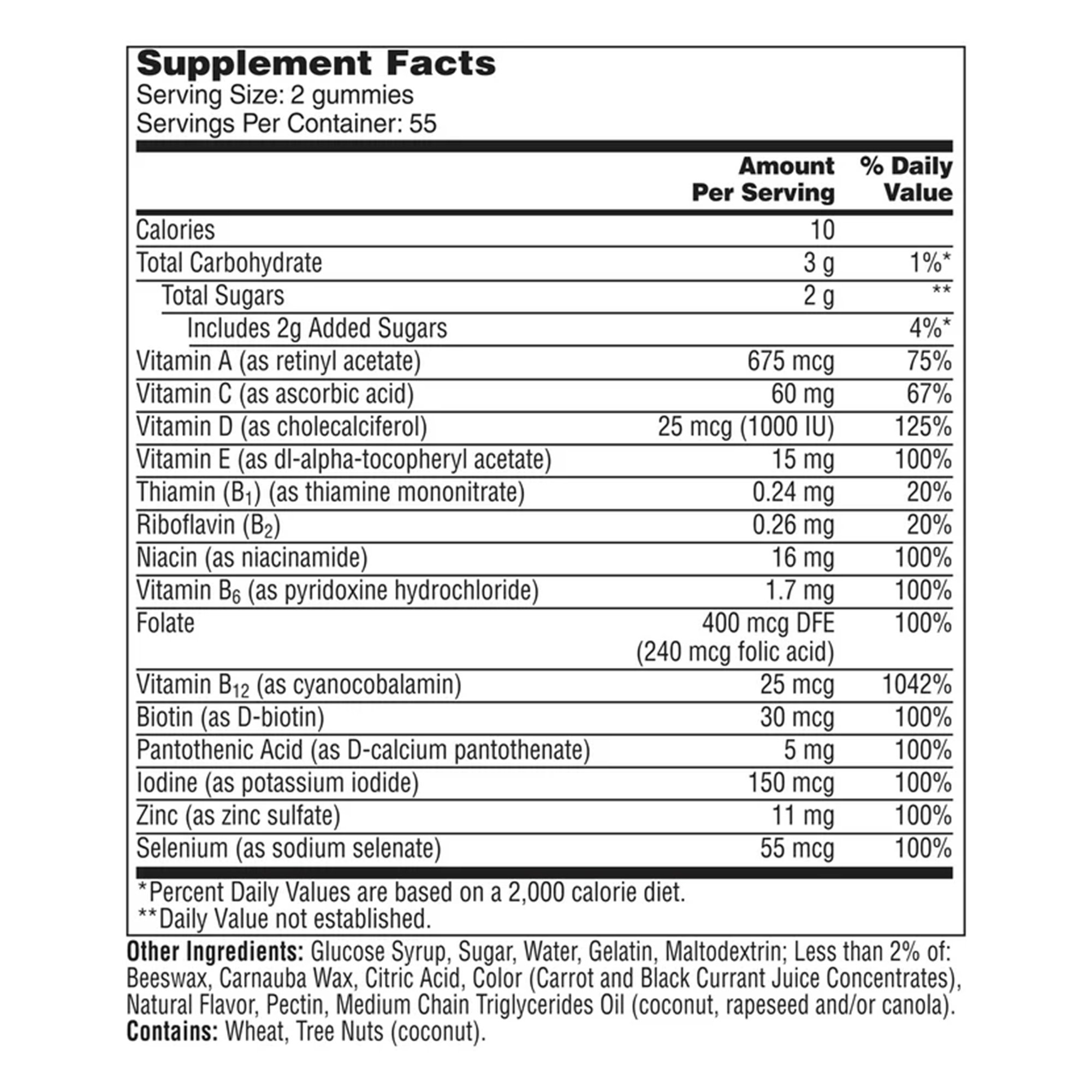 Bayer 1650058735 - One A Day Advanced Multivitamin Men's 50+ Gummies - 1/Bottle