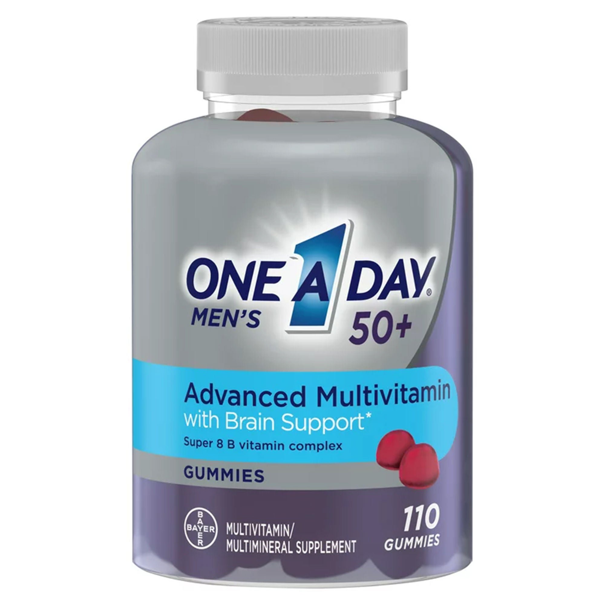 Bayer - 1650058735 One A Day Advanced Multivitamin Men's 50+ Gummies