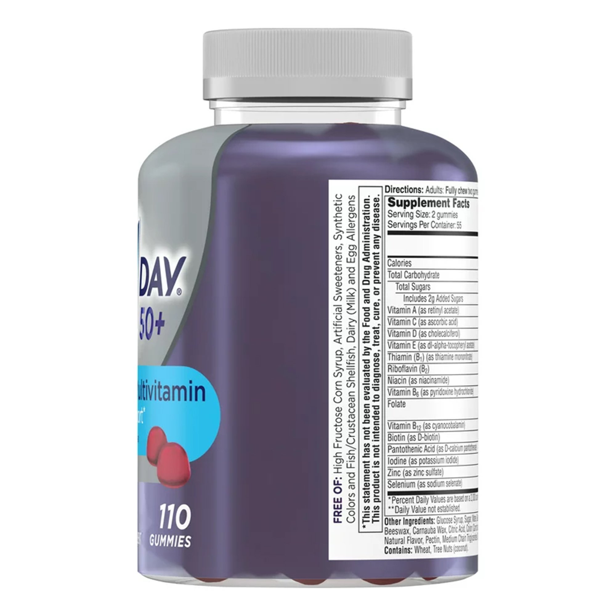 Bayer 1650058735 - One A Day Advanced Multivitamin Men's 50+ Gummies - 1/Bottle
