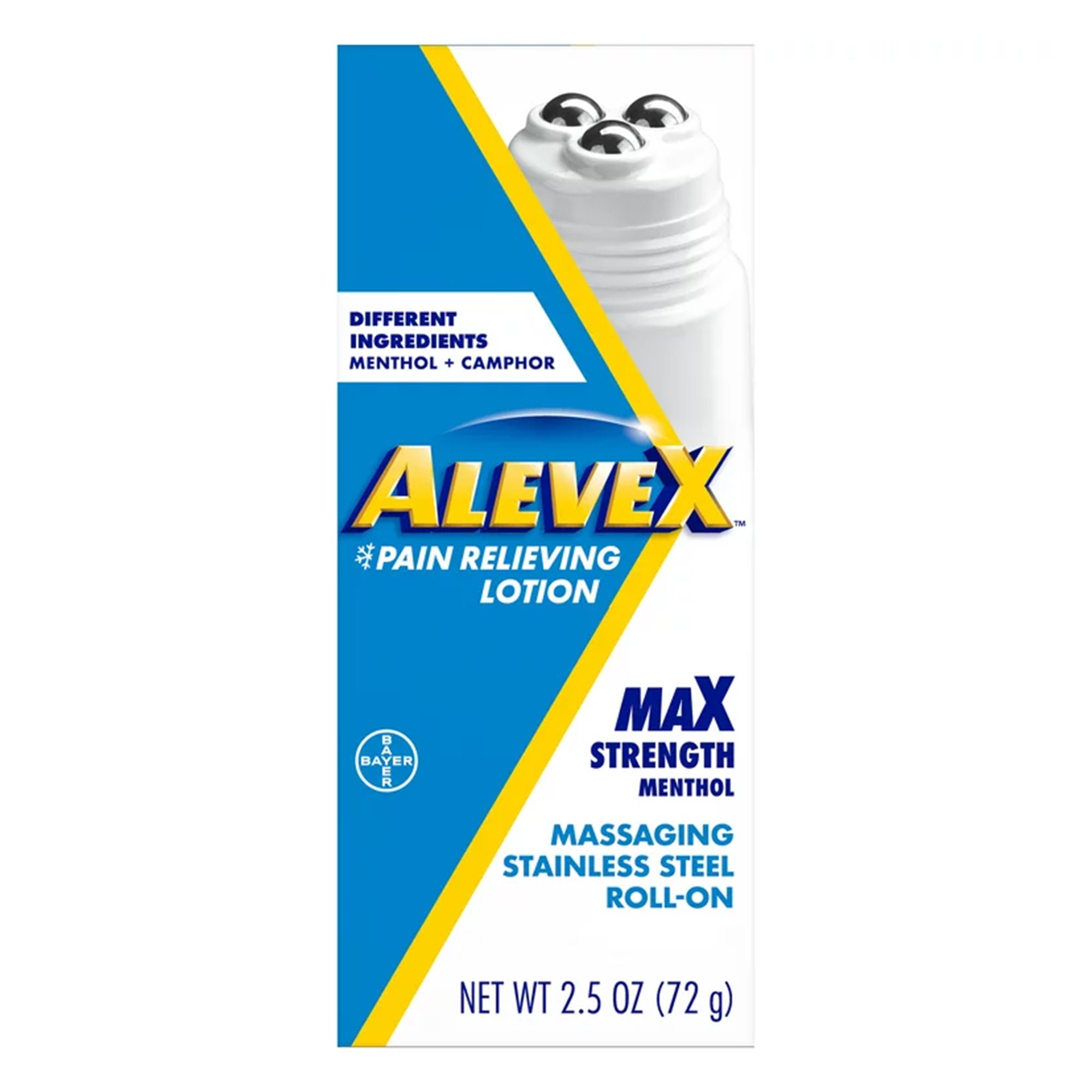 Bayer 00280005001 - Aleve X Pain Relieving Lotion Max Strength Menthol, 2½-ounce roll-on bottle - 1/Each