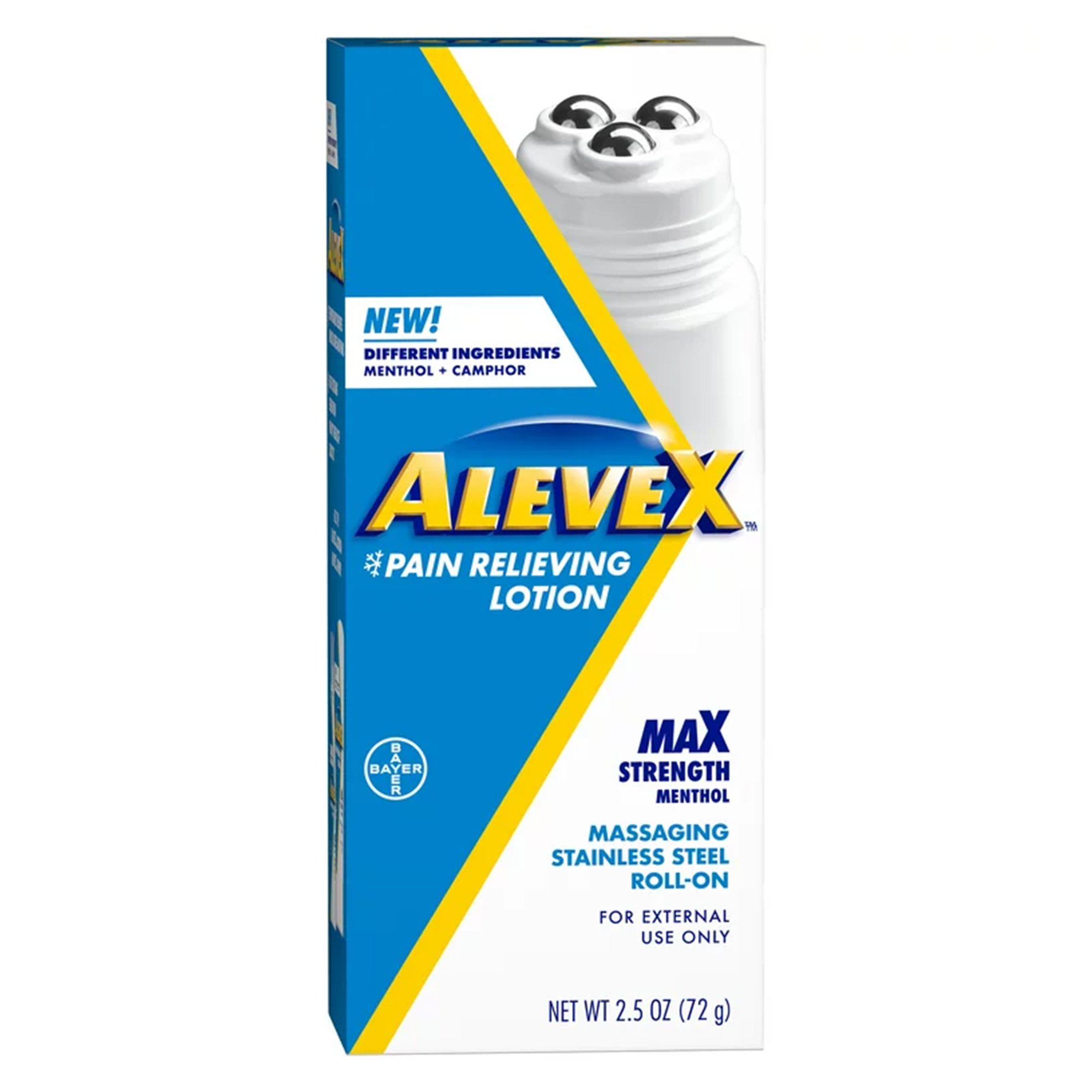 Bayer 00280005001 - Aleve X Pain Relieving Lotion Max Strength Menthol, 2½-ounce roll-on bottle - 1/Each
