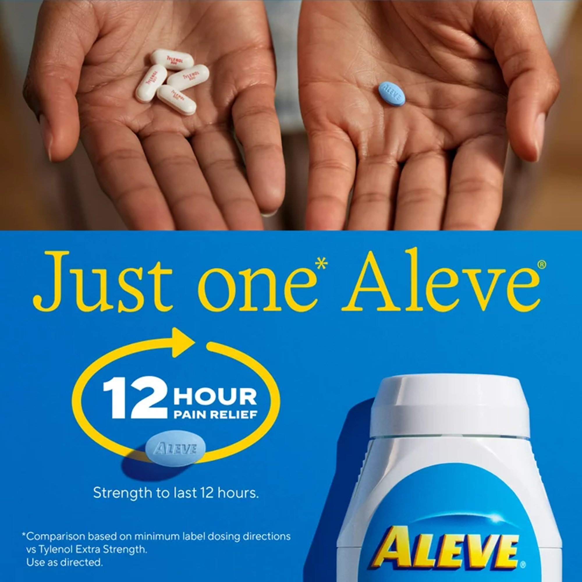 Bayer 00280600010 - Aleve® Naproxen Sodium Caplets - 1/Bottle
