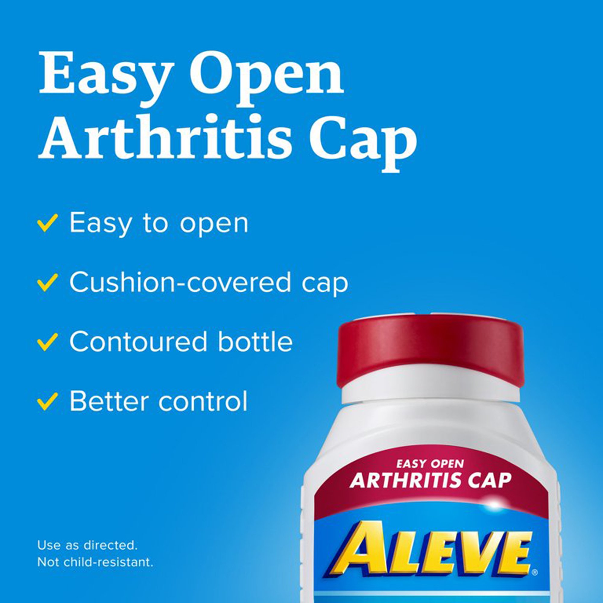 Bayer 00280605001 - Aleve Caplets with Easy Open Arthritis Cap - 1/Bottle