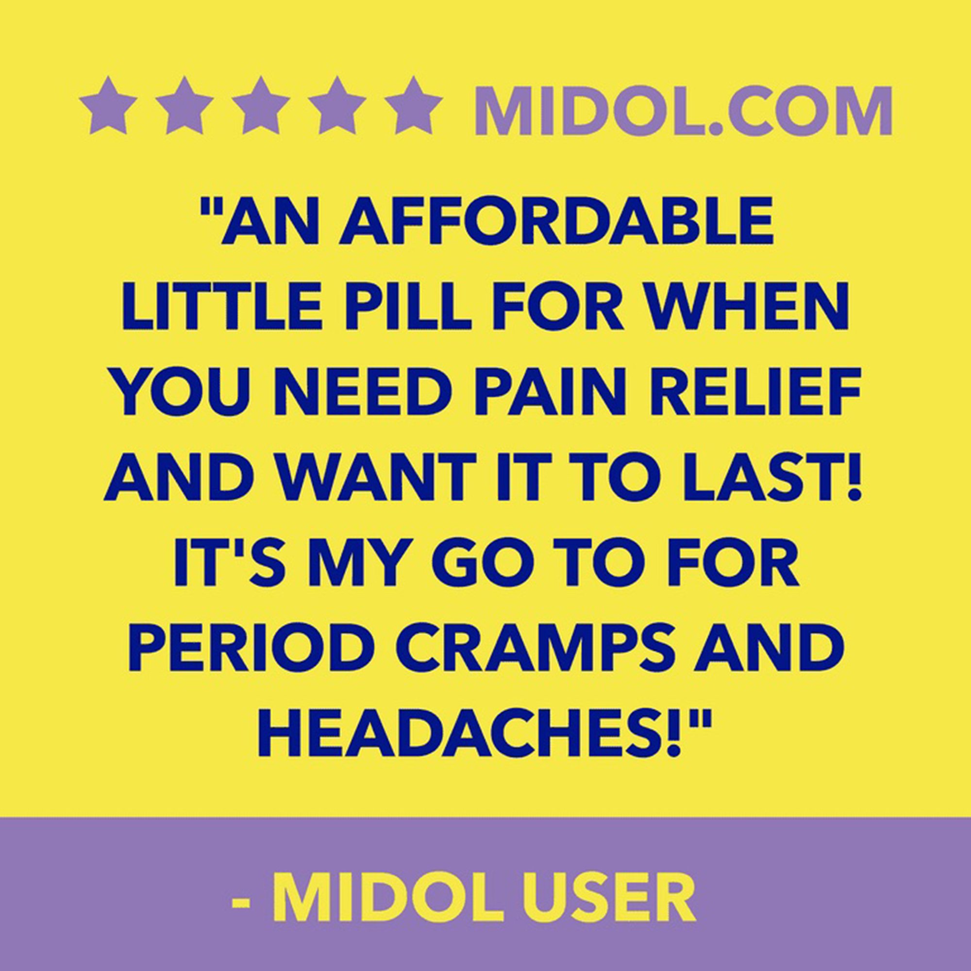 Bayer 31284357122 - Midol Long Lasting Relief Caplets - 1/Bottle
