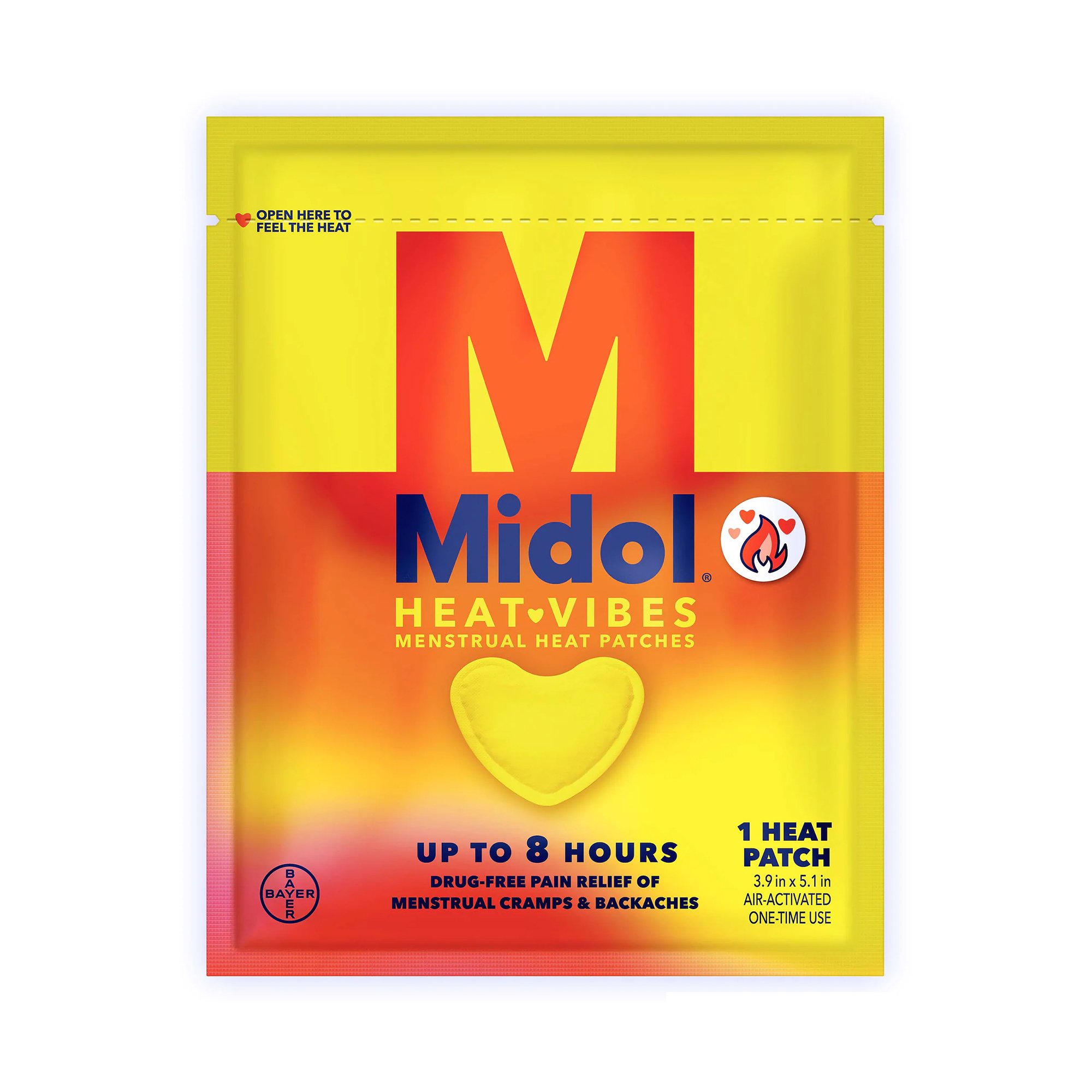 Bayer 31284359660 - Midol® Heat Vibes Patch - 3/Carton