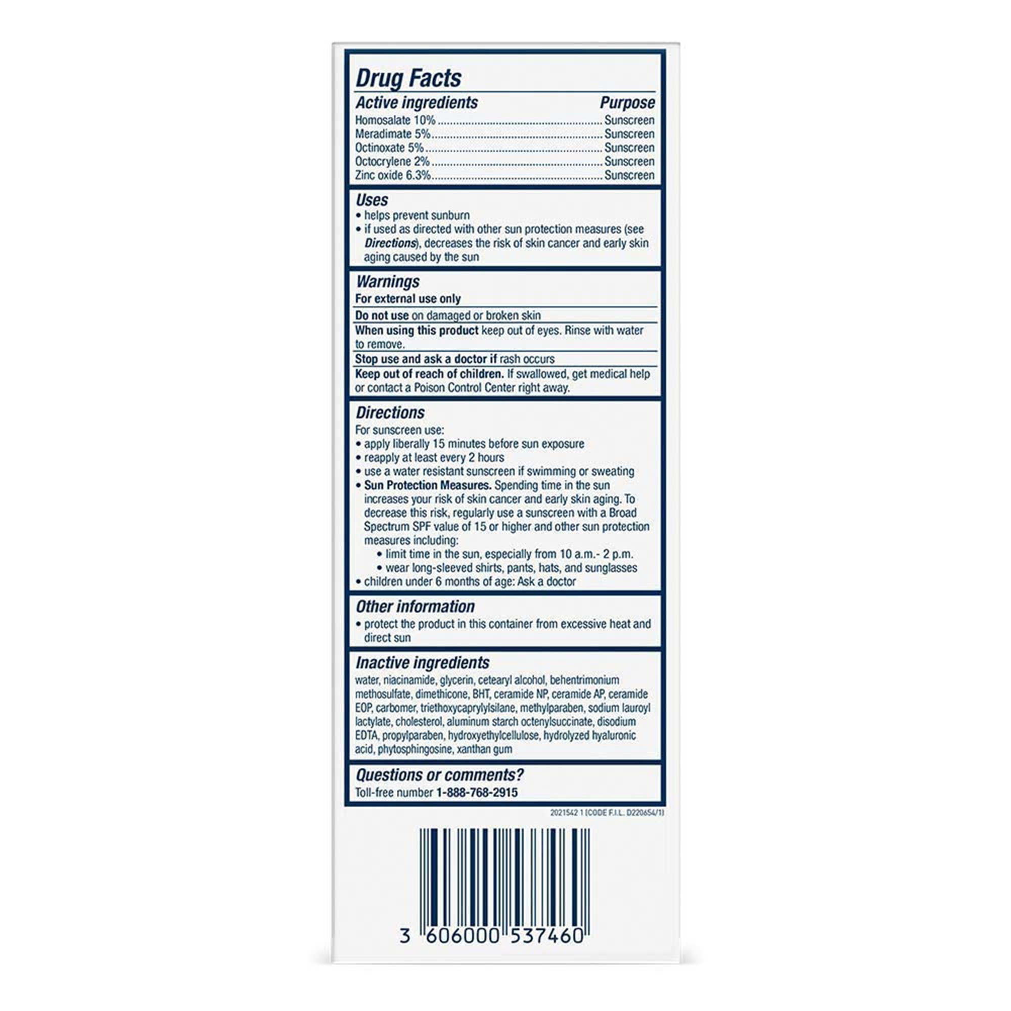Loreal USA 60600053746 - CeraVe® AM Facial Moisturizing Lotion with Sunscreen - 1/Each