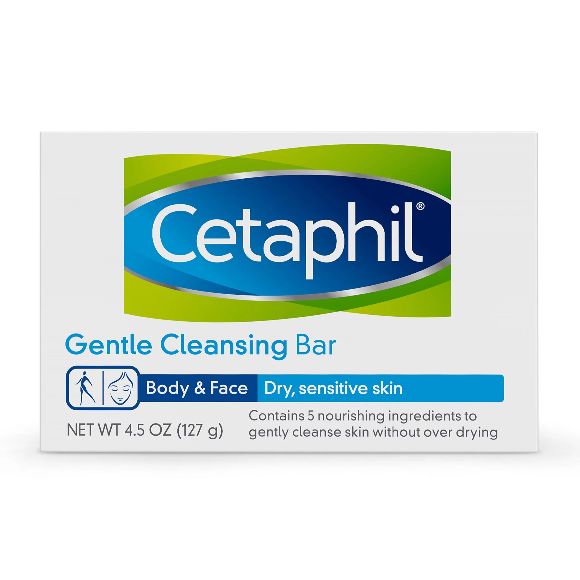 Galderma Laboratories 30299392361 - Cetaphil® Gentle Cleansing Bar Dry to Normal, Sensitive Skin, Noncomedogenic - 1/Each