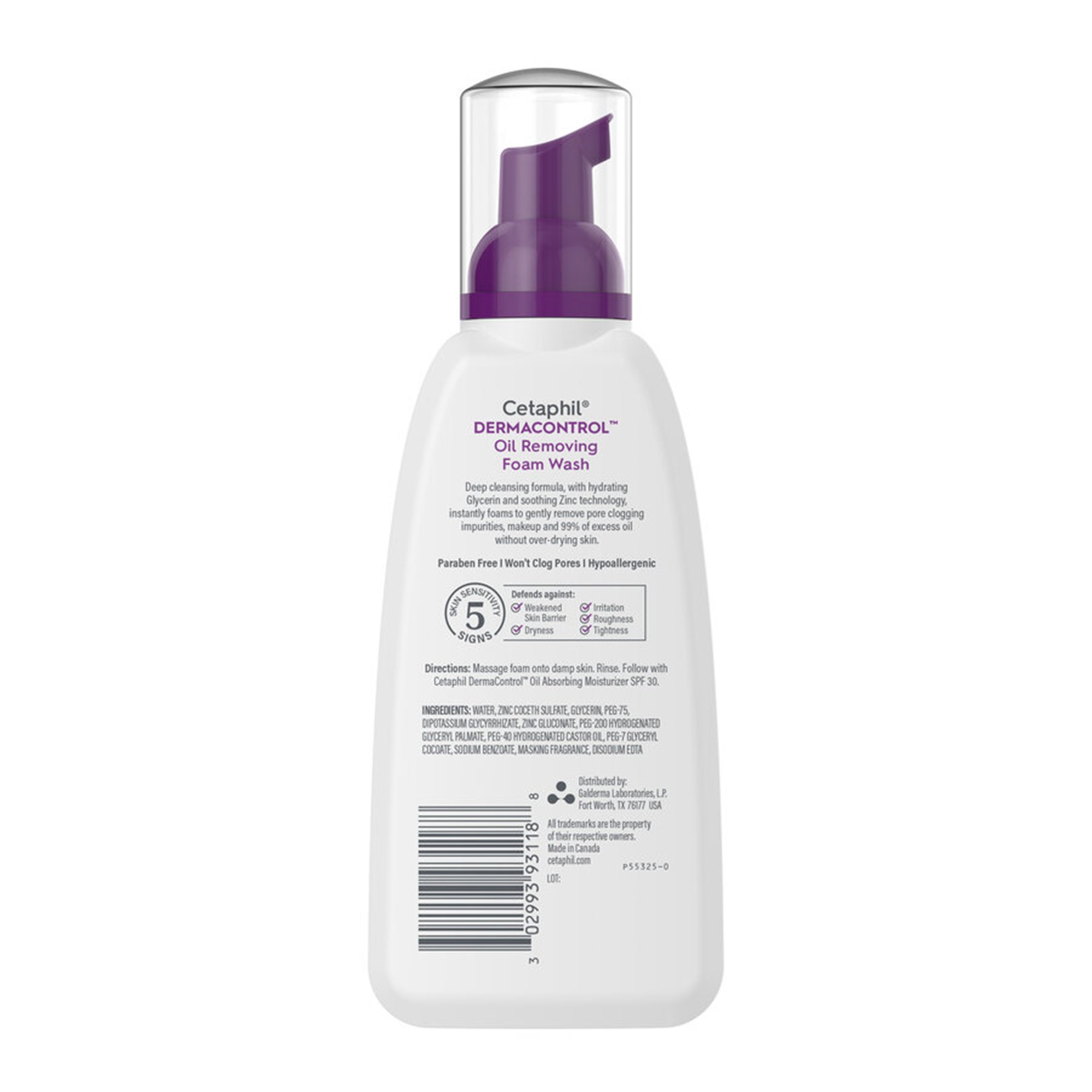 Cetaphil Derma Control Oil Removing Facial Cleanser 30299393118 by Galderma Laboratories