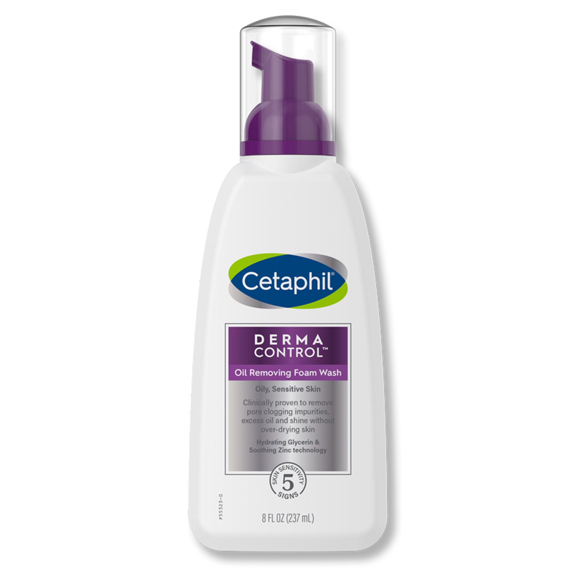 Galderma Laboratories - 30299393118 Facial Cleanser Cetaphil® Derma Control™ Oil Removing Foaming 8 oz. Pump Bottle Gentle Scent