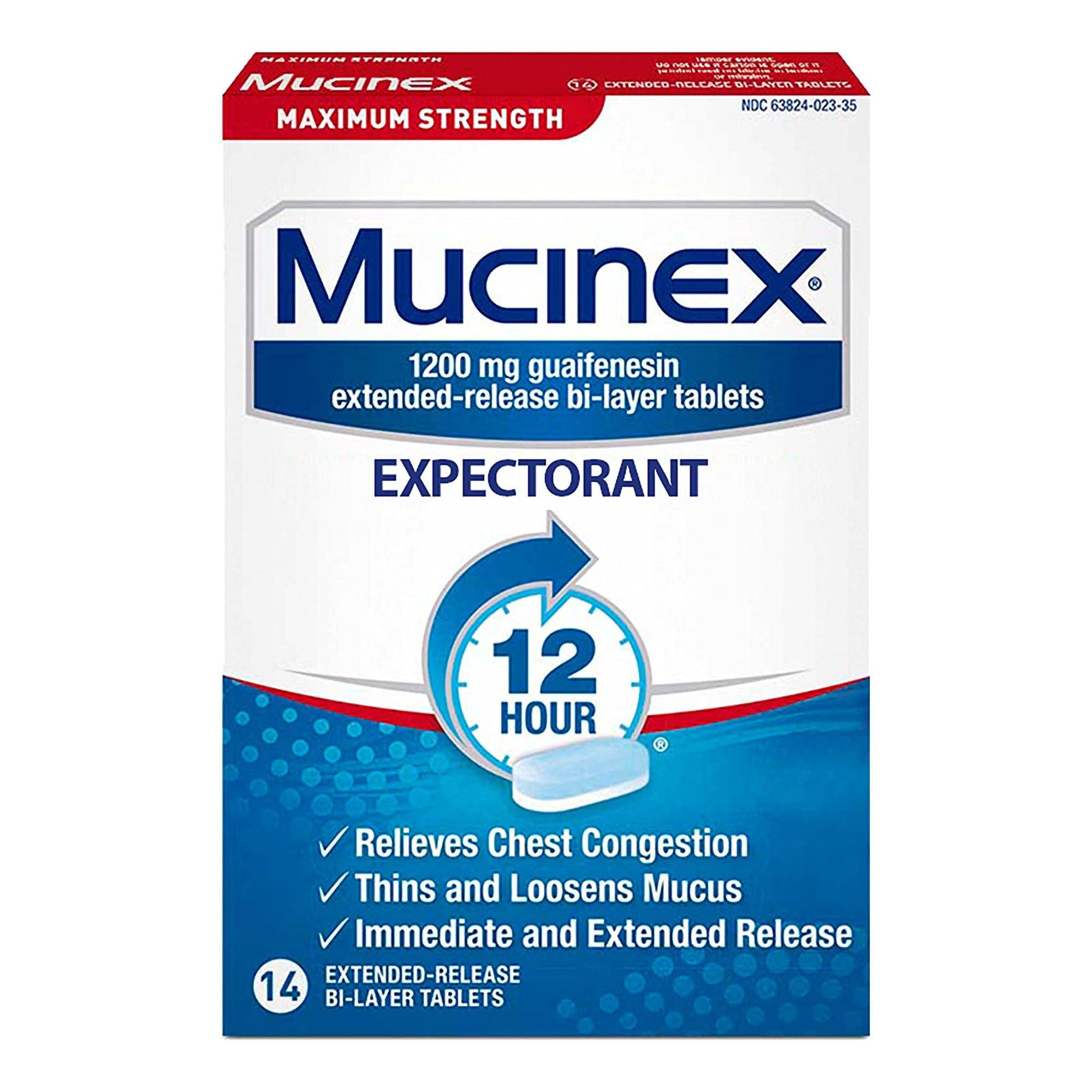 RB Health US LLC - 63824002335 Mucinex Expectorant Tablets Maximum Strength