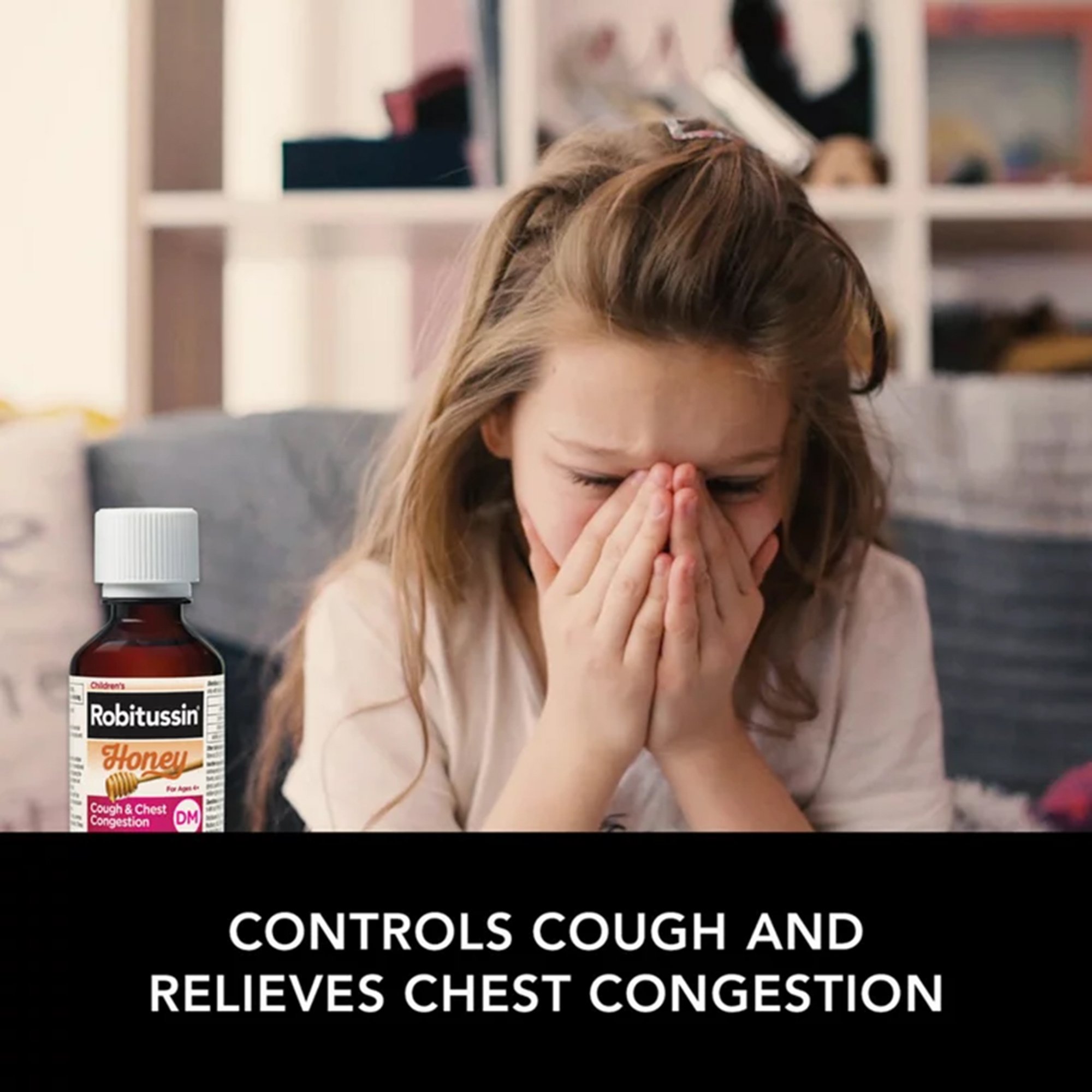 Glaxo Consumer Products 00031876012 - Robitussin Children's Honey Cough & Chest Congestion DM Liquid, 4-ounce bottle - 1/Each