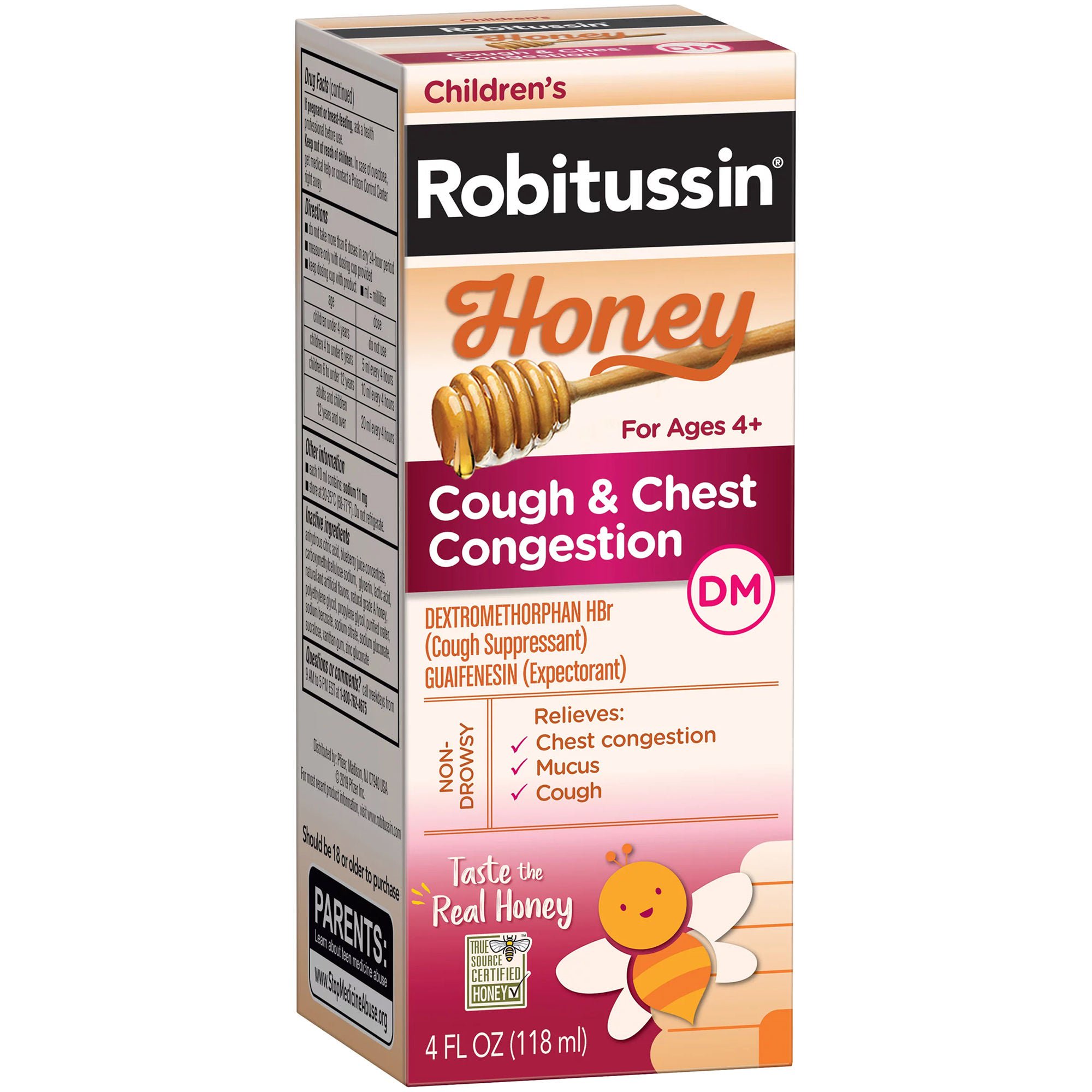 Glaxo Consumer Products - 00031876012 Robitussin Children's Honey Cough & Chest Congestion DM Liquid