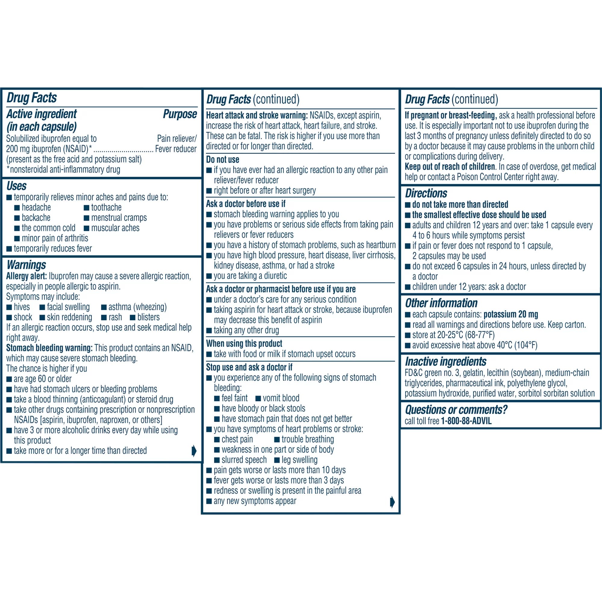 Glaxo Consumer Products 00573018432 - Advil® Cold & Sinus Liqui-Gels - 32/Box