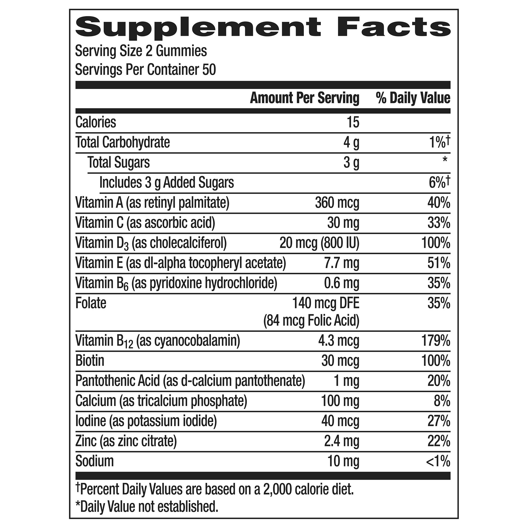 Glaxo Consumer Products 30573128634 - Centrum Women MultiGummies Assorted Natural Fruit Flavors - 1/Bottle