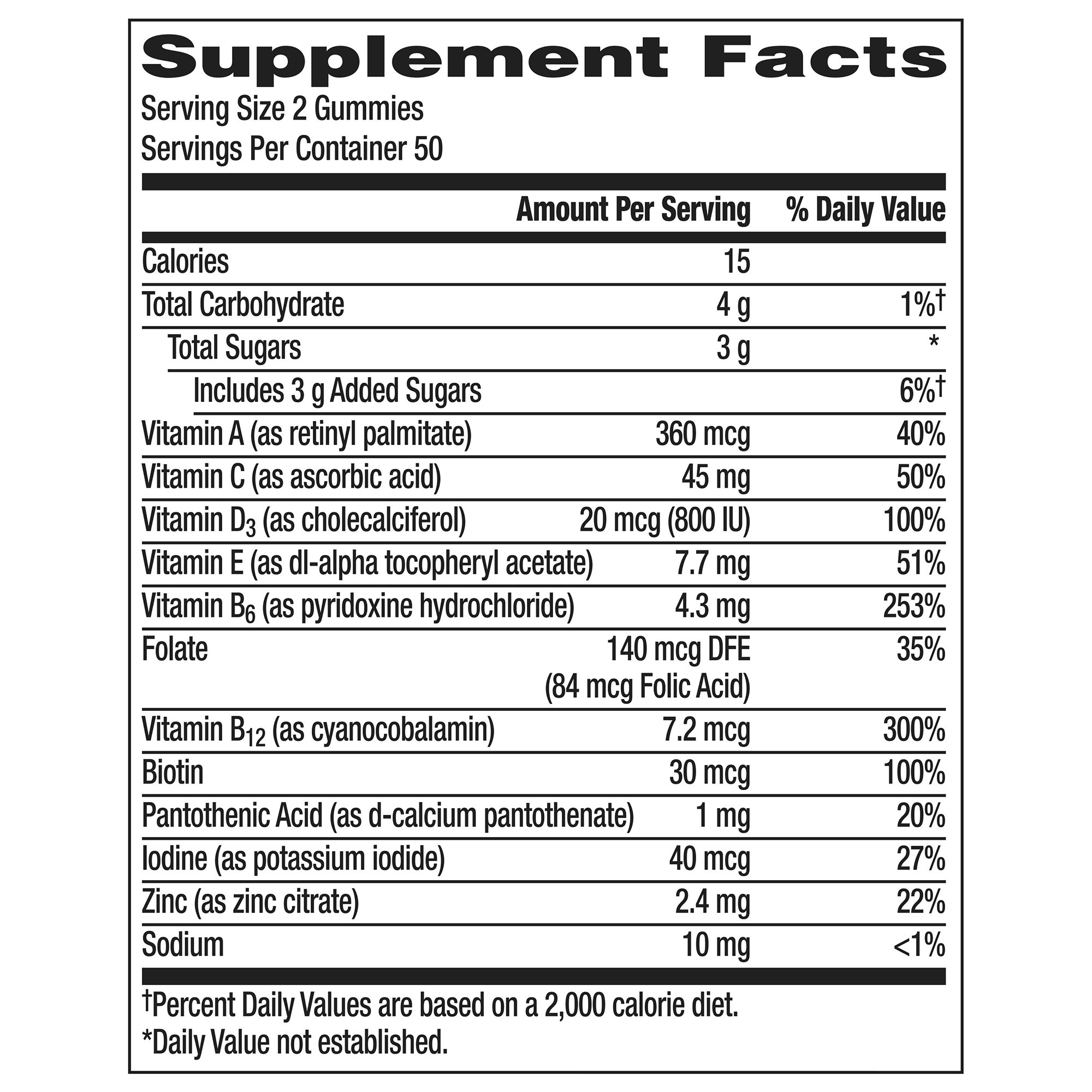 Glaxo Consumer Products 30573128635 - Centrum Men MultiGummies Assorted Natural Fruit Flavors - 1/Bottle