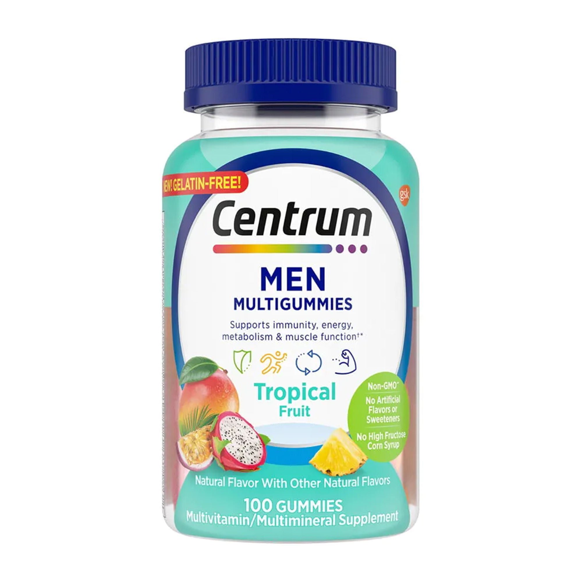 Glaxo Consumer Products - 30573128635 Centrum Men MultiGummies Assorted Natural Fruit Flavors
