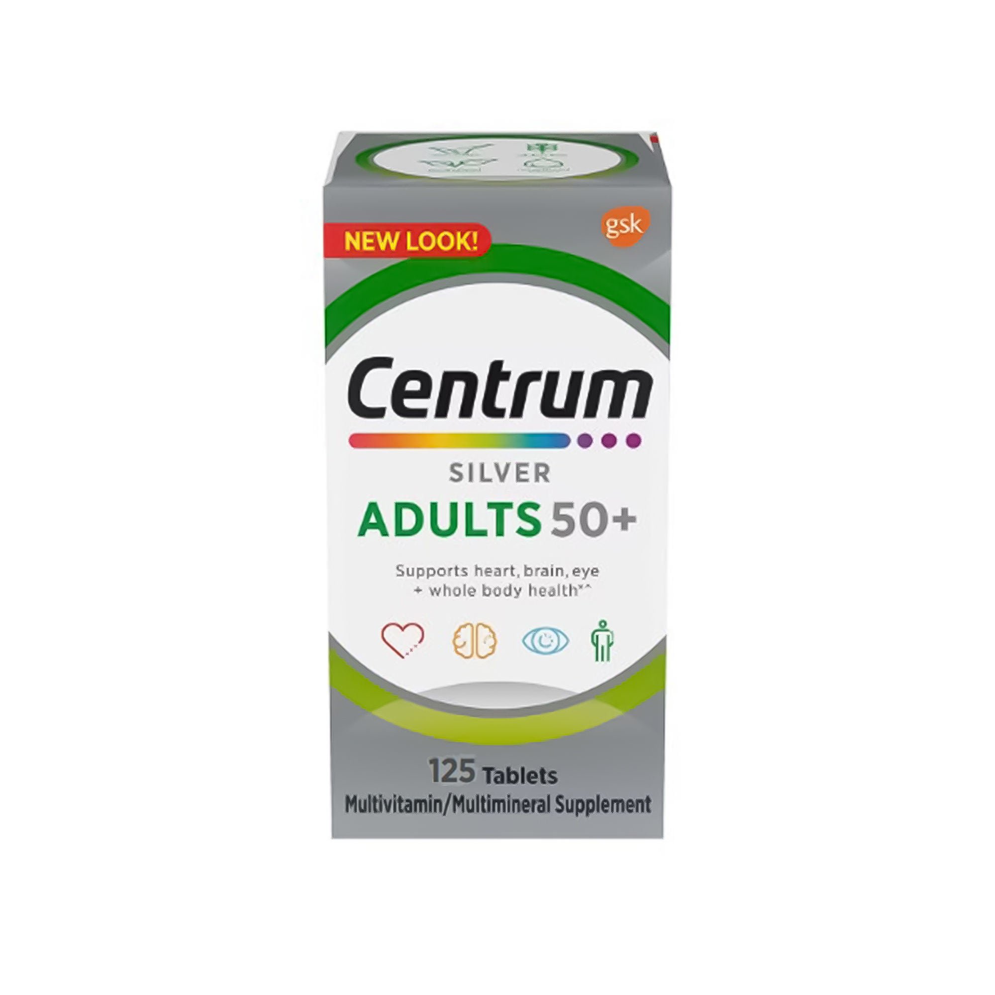 Glaxo Consumer Products - 30573446391 Centrum Silver Adults 50+ Multivitamin/Multimineral Supplement Tablets